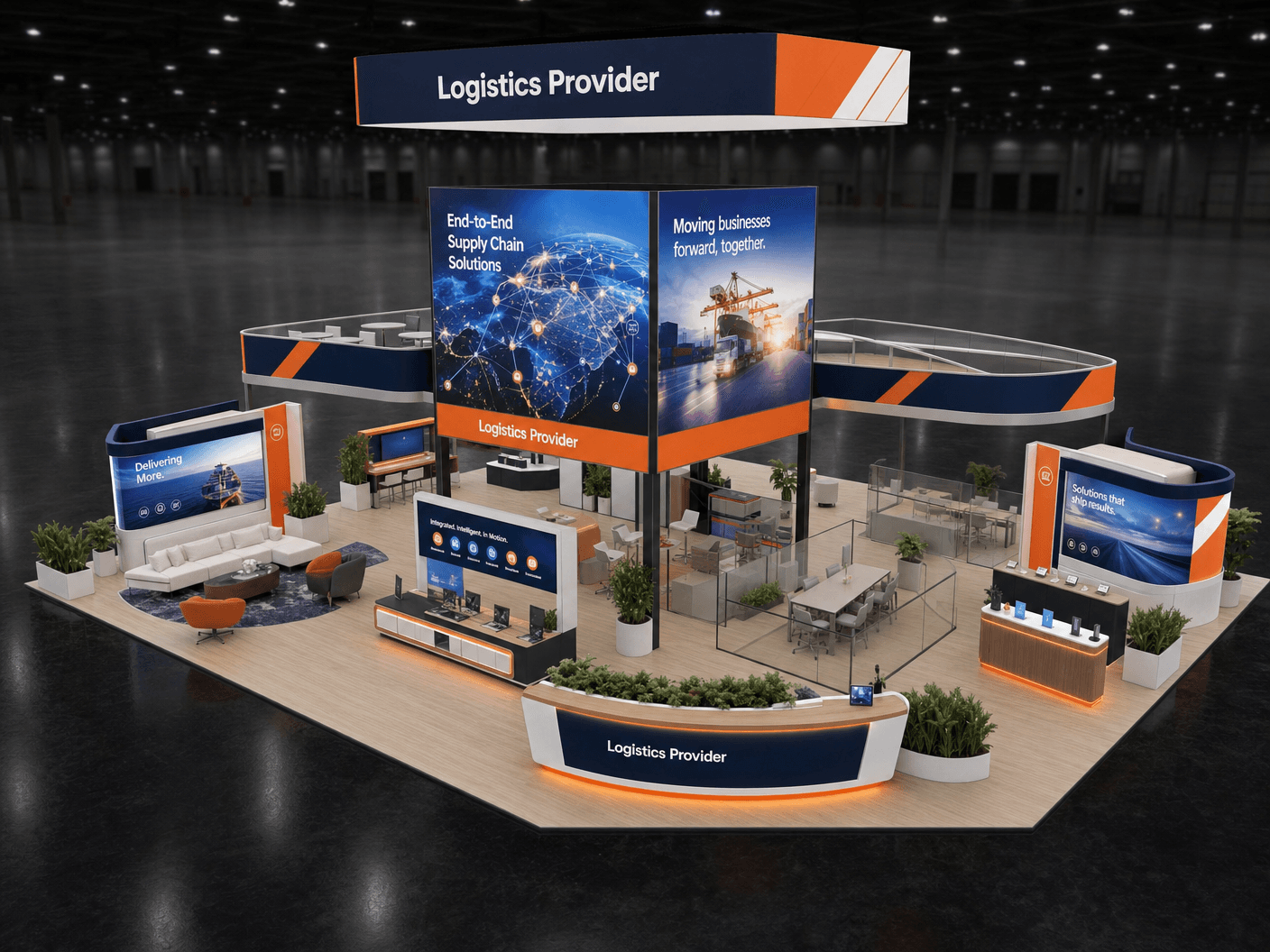 ProMat Immersive LED Exhibit – 50x50 Logistics Companies