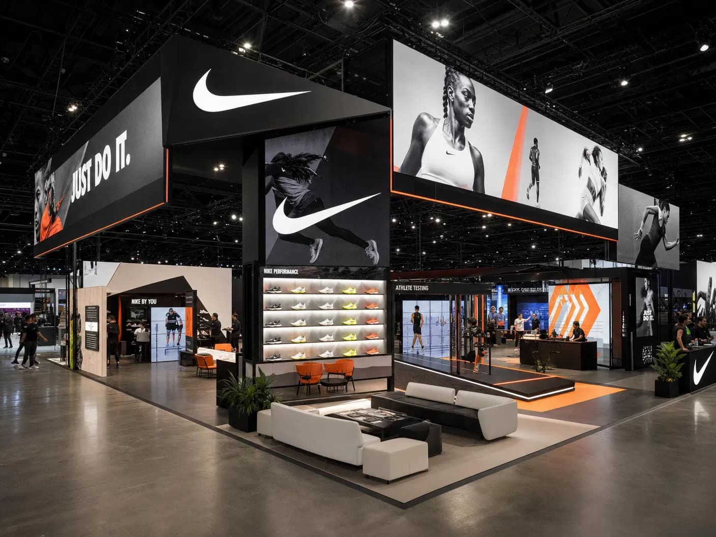 PGA Show 30x30 LED Trade Show Exhibit for Sports Brands