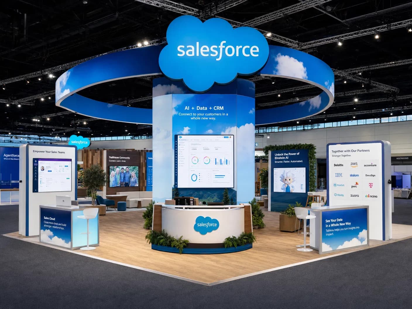 Cloud Computing Conference 30x30 LED Screen Exhibit – Technology Companies