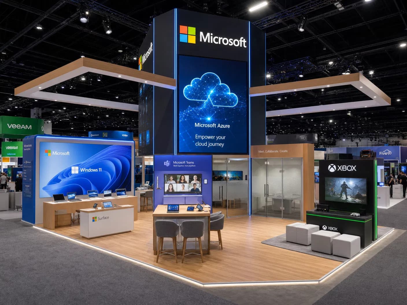 CES 30x30 LED Exhibit for Technology Companies