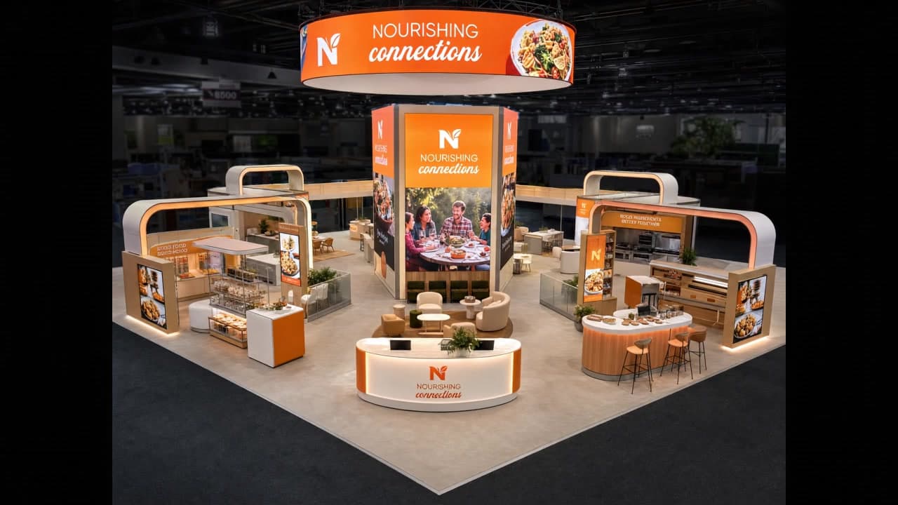 Natural Products Expo 50x50 LED Rental Exhibit for Food & Beverage Brands