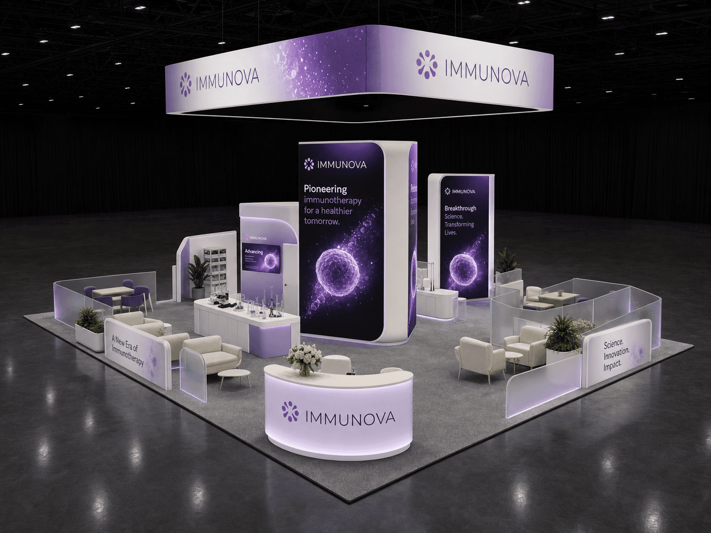 30x40 LED Exhibit Rental for RSNA Chicago