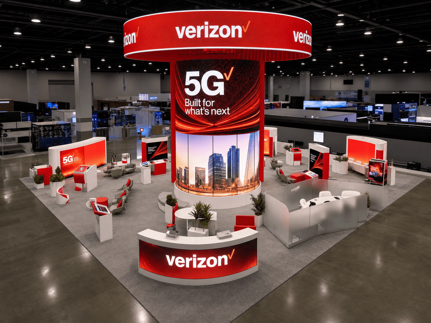 30x40 LED Trade Show Exhibit for NAB Show in Las Vegas