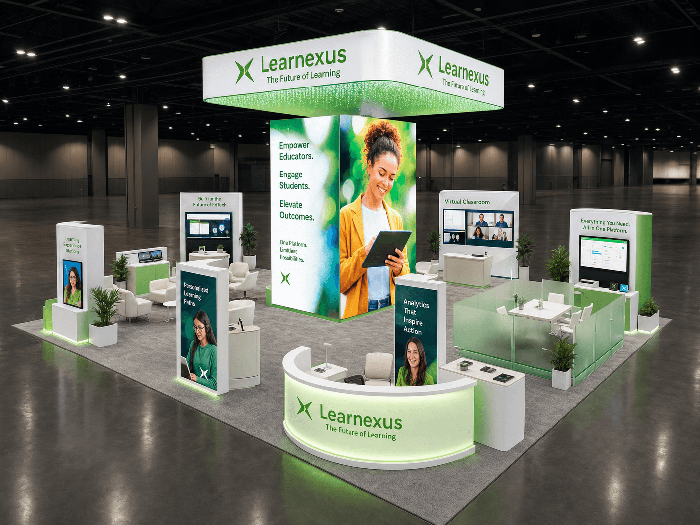 30x40 LED Trade Show Exhibit for G2E in Las Vegas