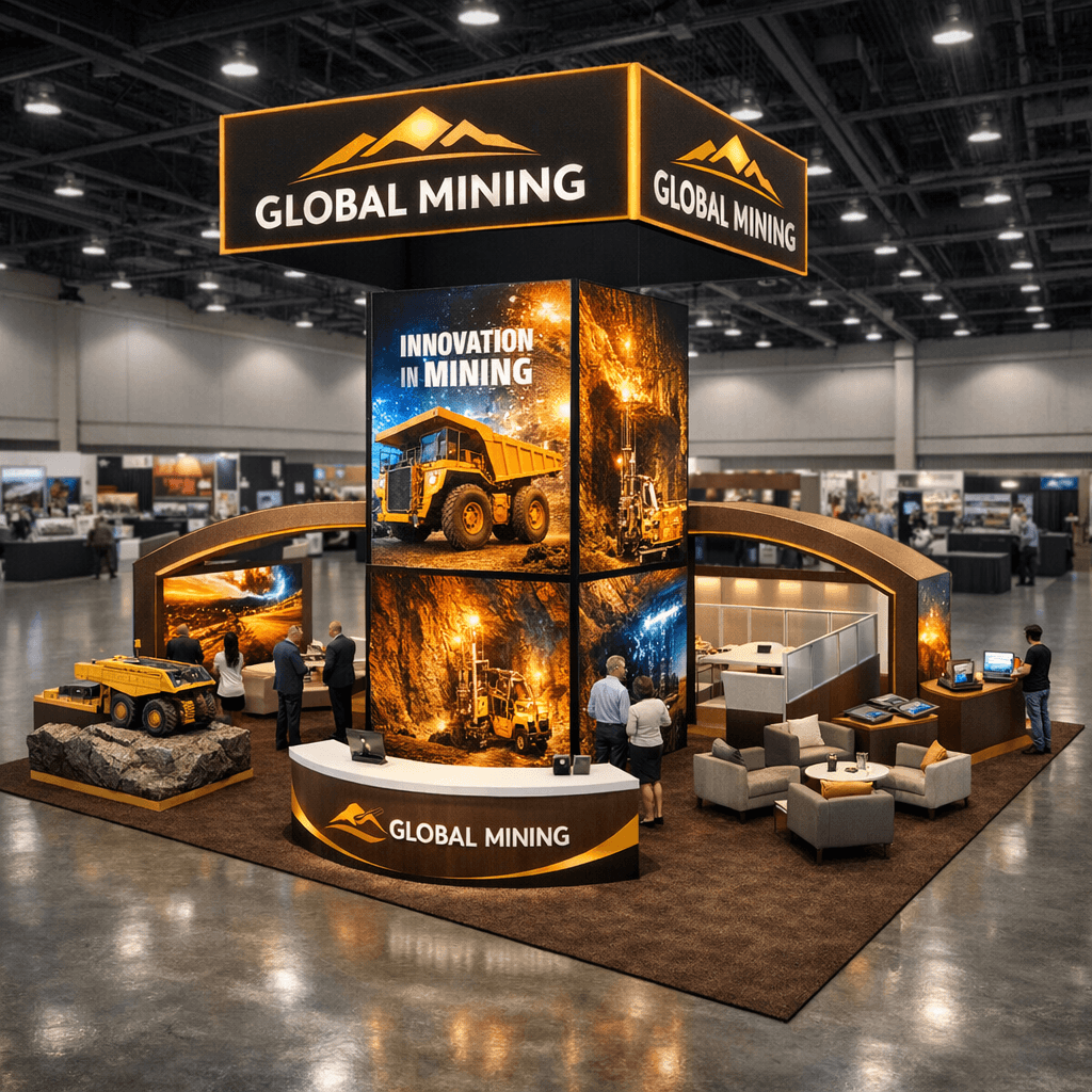 30x40 LED Exhibit Rental for CONEXPO-CON/AGG in Las Vegas