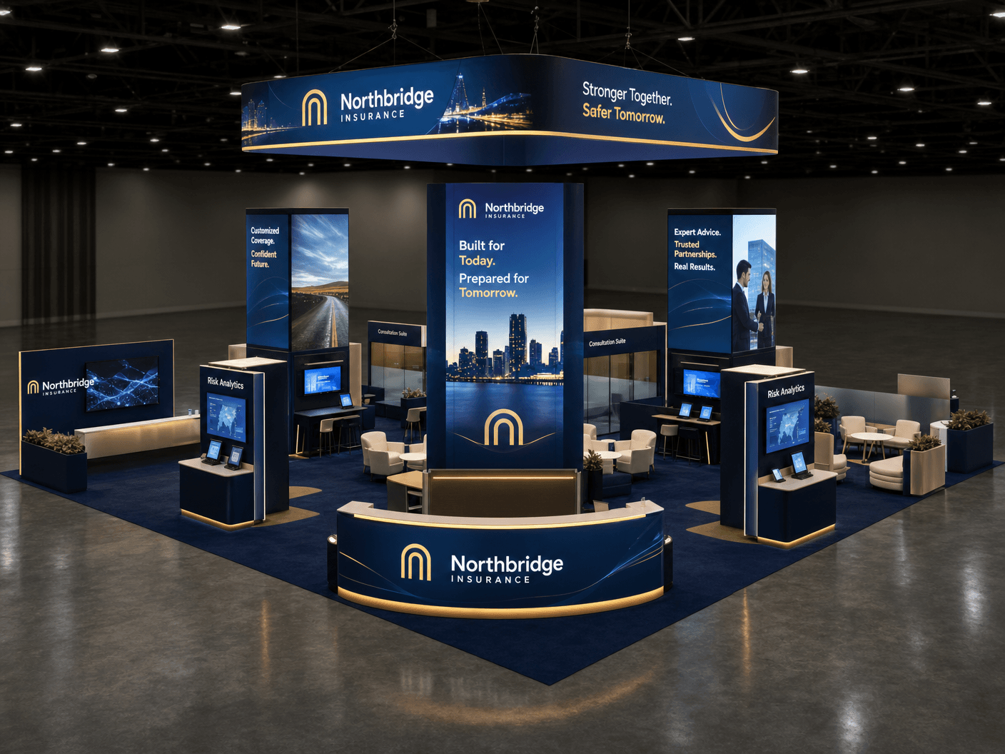Money20/20 30x40 LED Trade Show Exhibit – Finance Brands