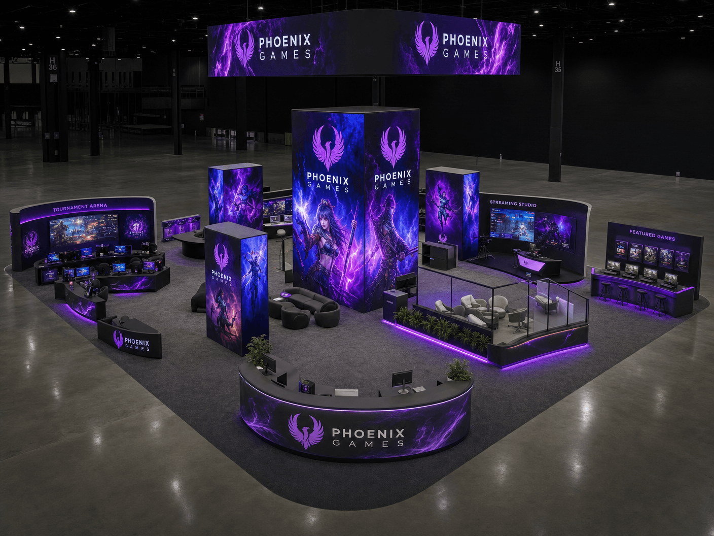 30x40 LED Exhibit Rental for NAB Show Las Vegas