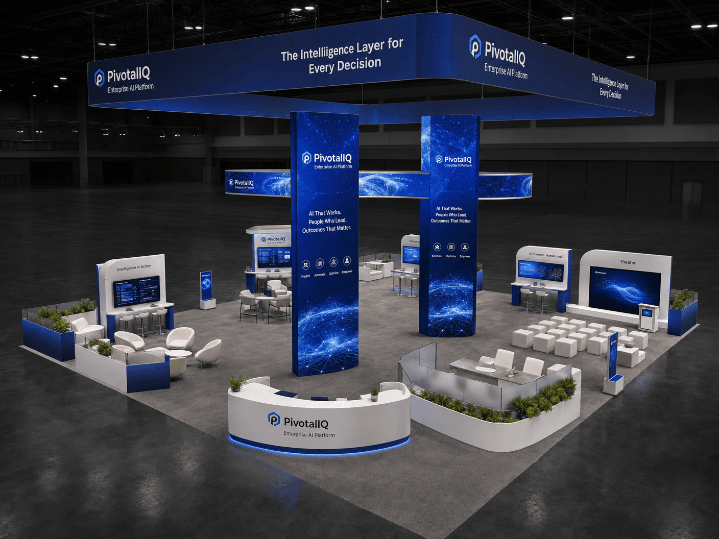 30x40 LED Trade Show Exhibit for InfoComm in Orlando