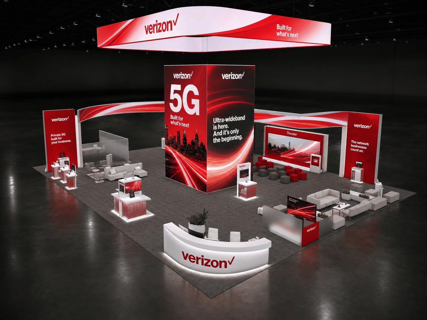 30x40 LED Exhibit Rental for NAB Show Las Vegas