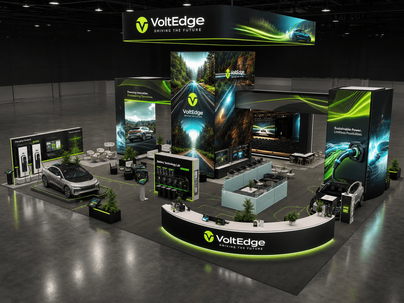 30x40 LED Exhibit Rental for InfoComm Las Vegas