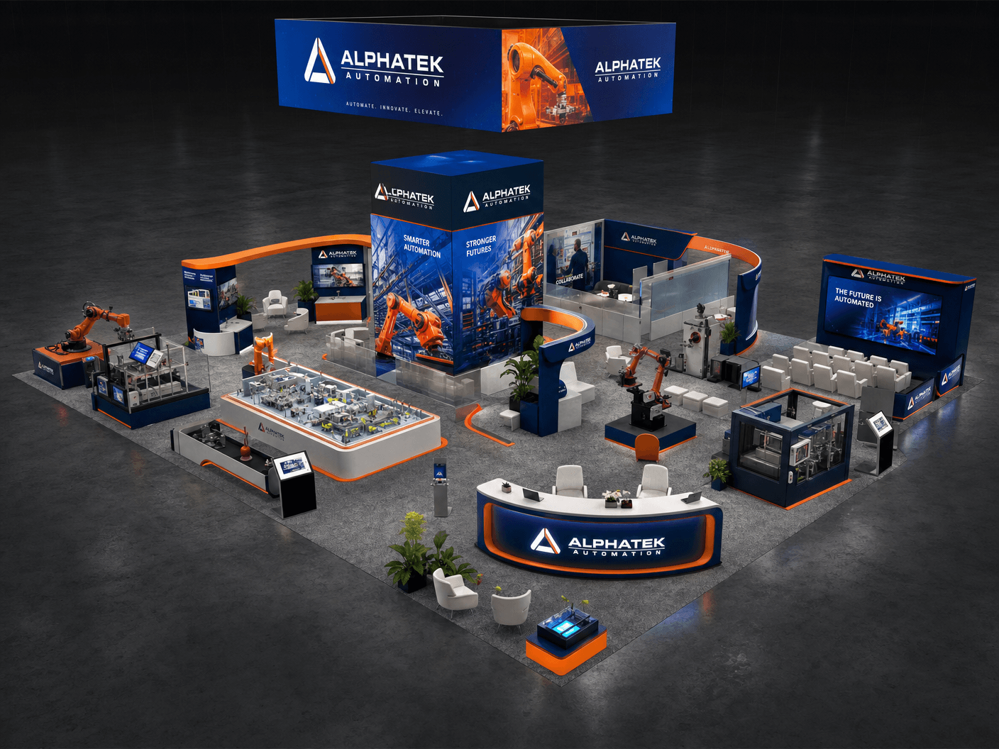 30x30 LED Exhibit Rental for InfoComm Houston