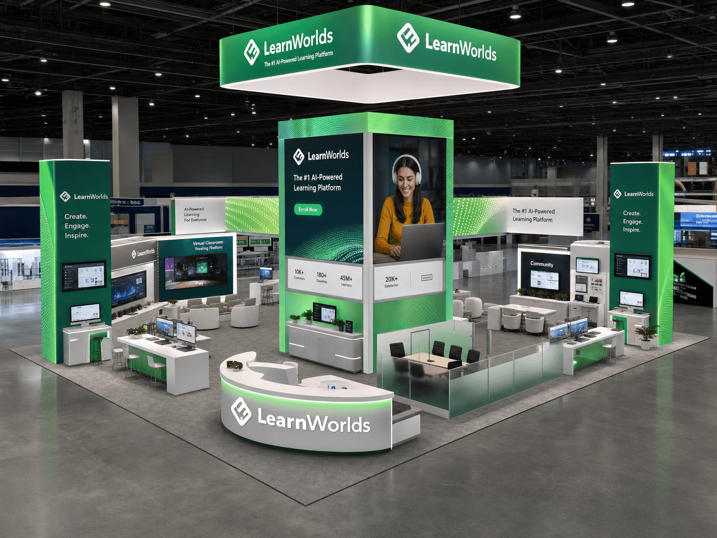 Cloud Computing Conference 40x40 LED Exhibit – Technology Companies