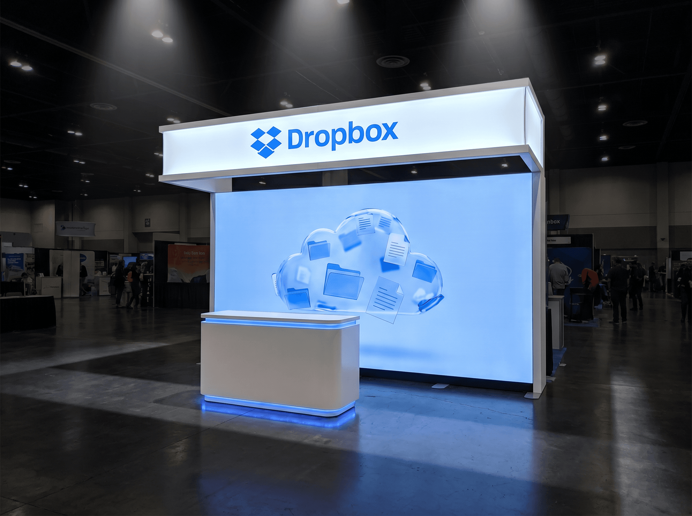 CES 10x10 Dynamic LED Exhibit for Technology Companies