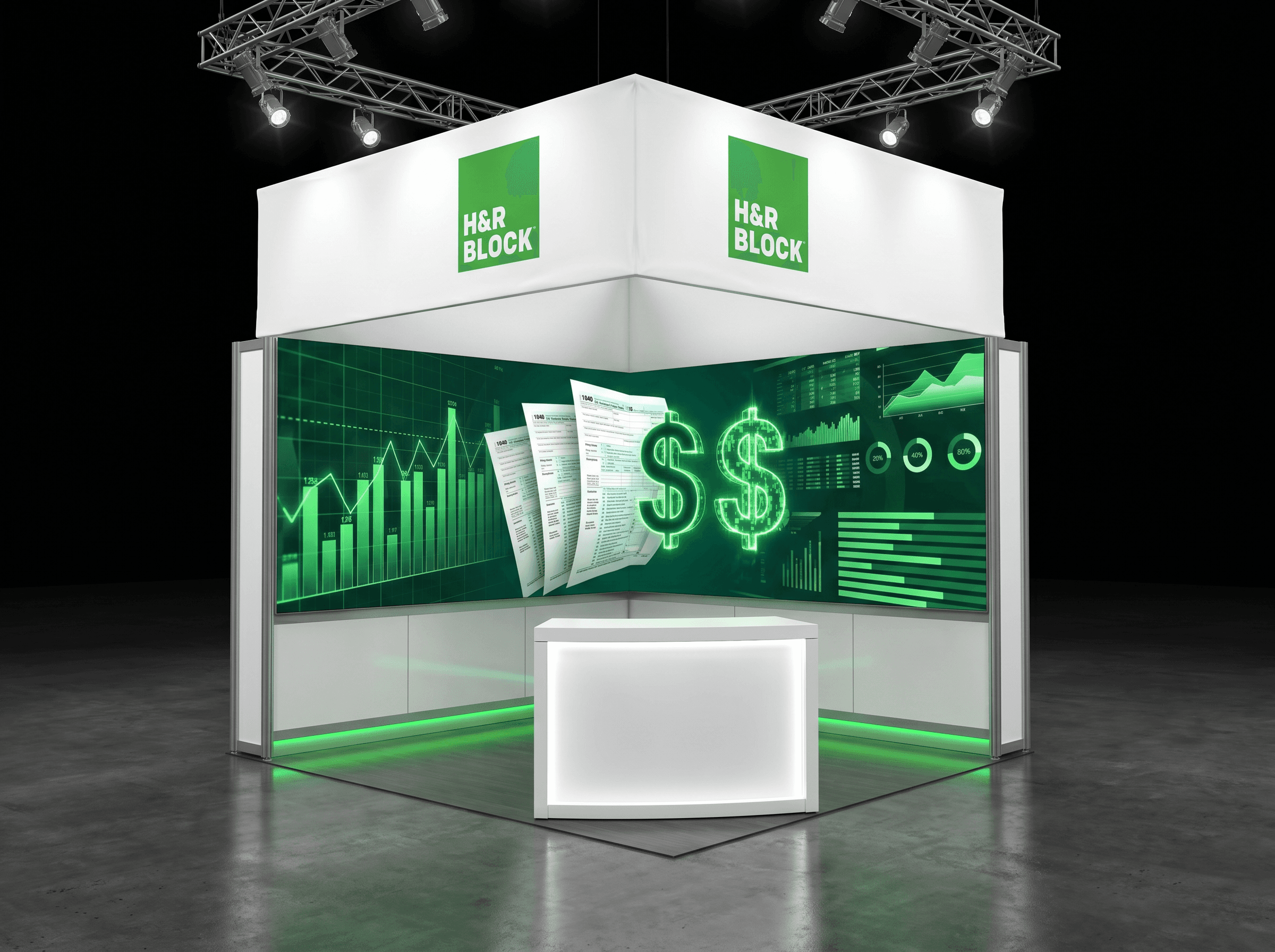 10x10 LED Video Wall Exhibit for NAB Technology Companies