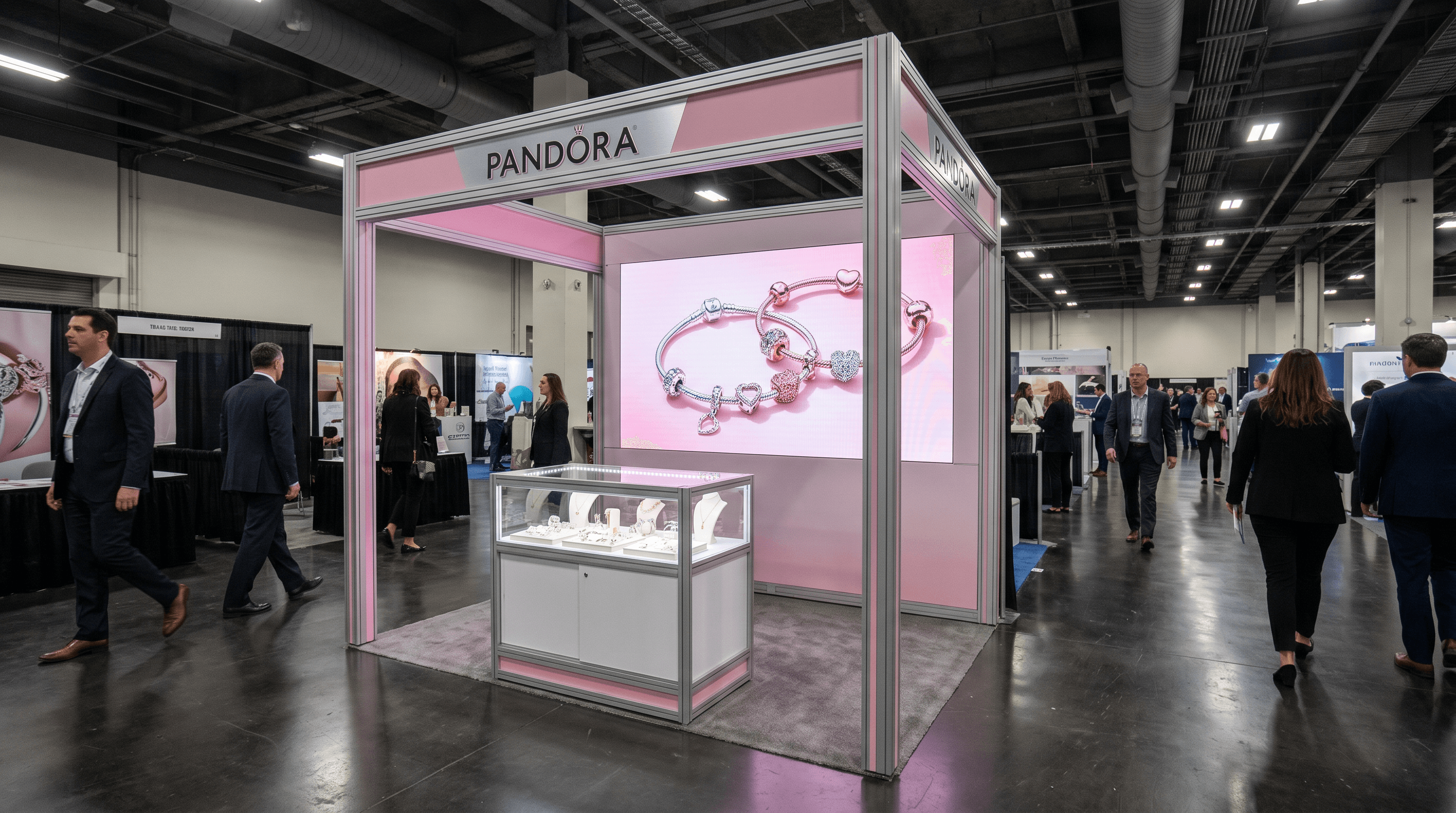 10x10 LED Exhibit Rental for Arab Health Boston