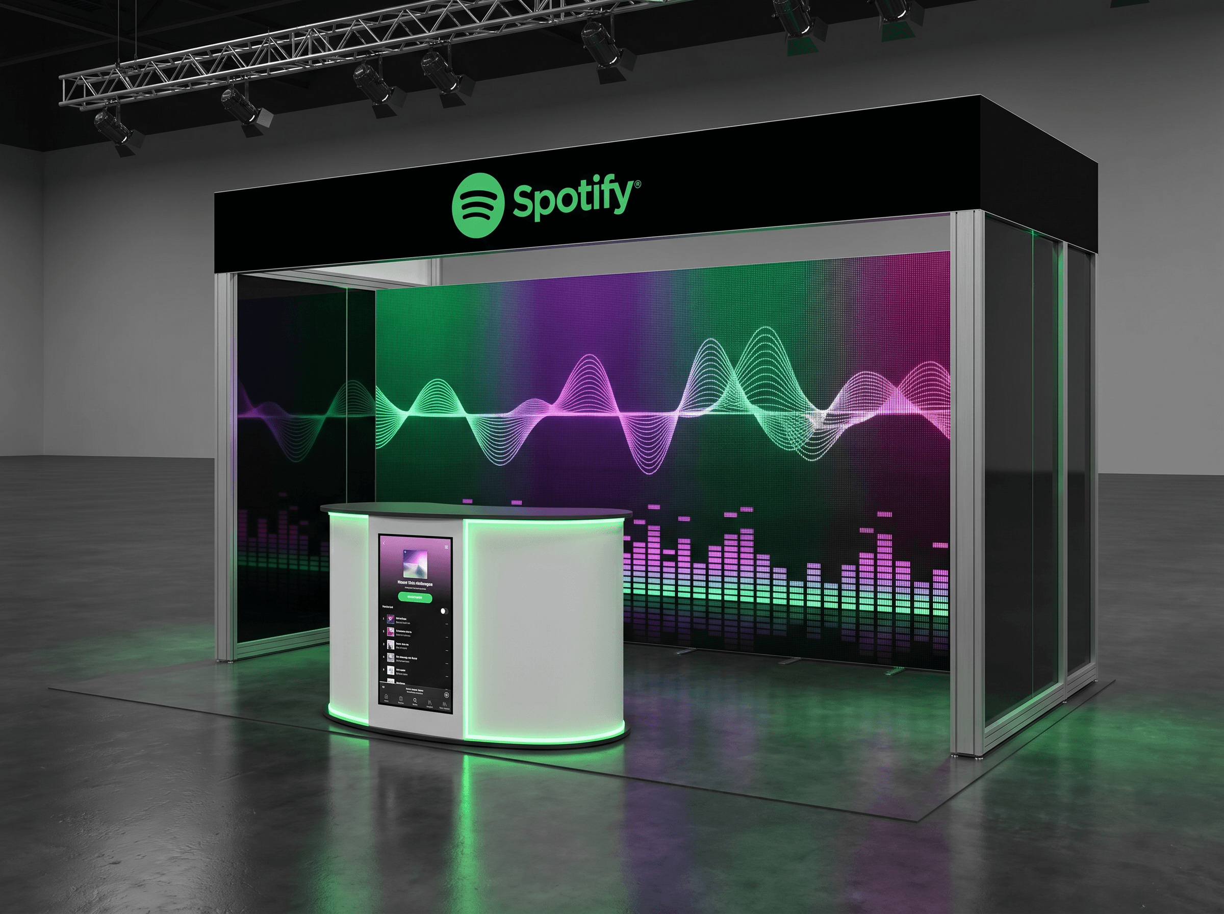 10x20 LED Rental Exhibit for NAB Technology Companies