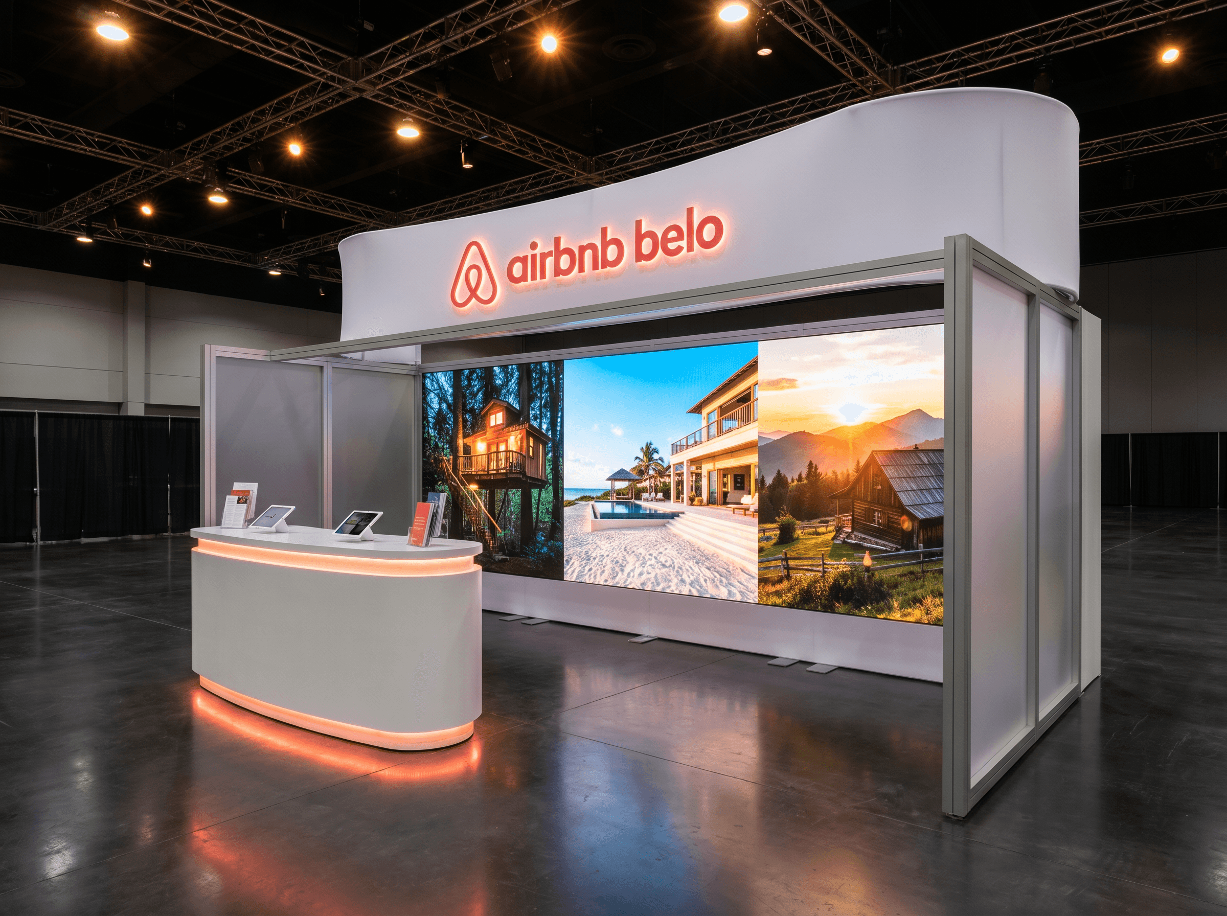 IMEX America 10x20 Dynamic LED Exhibit for Travel Companies