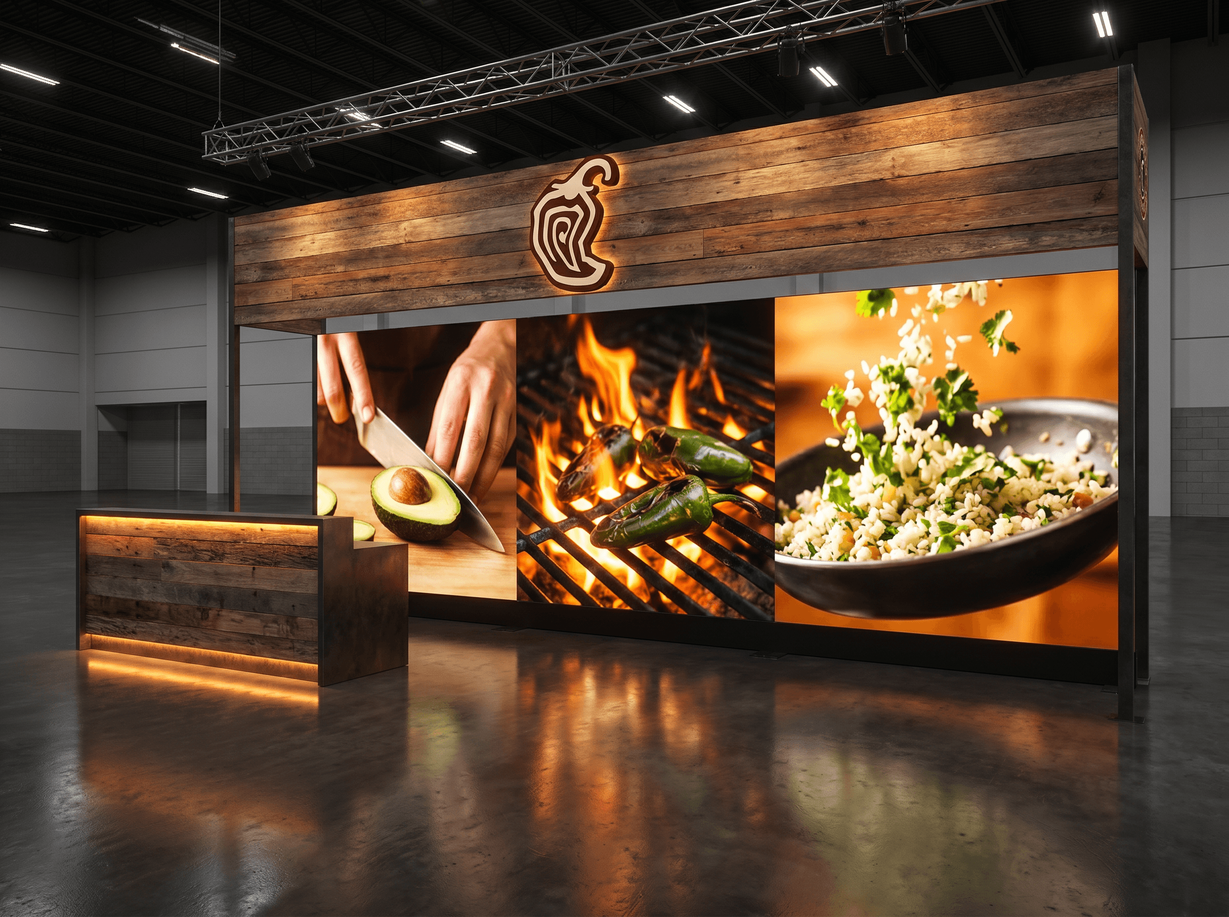 World of Concrete 10x20 LED Display Exhibit – Technology Companies