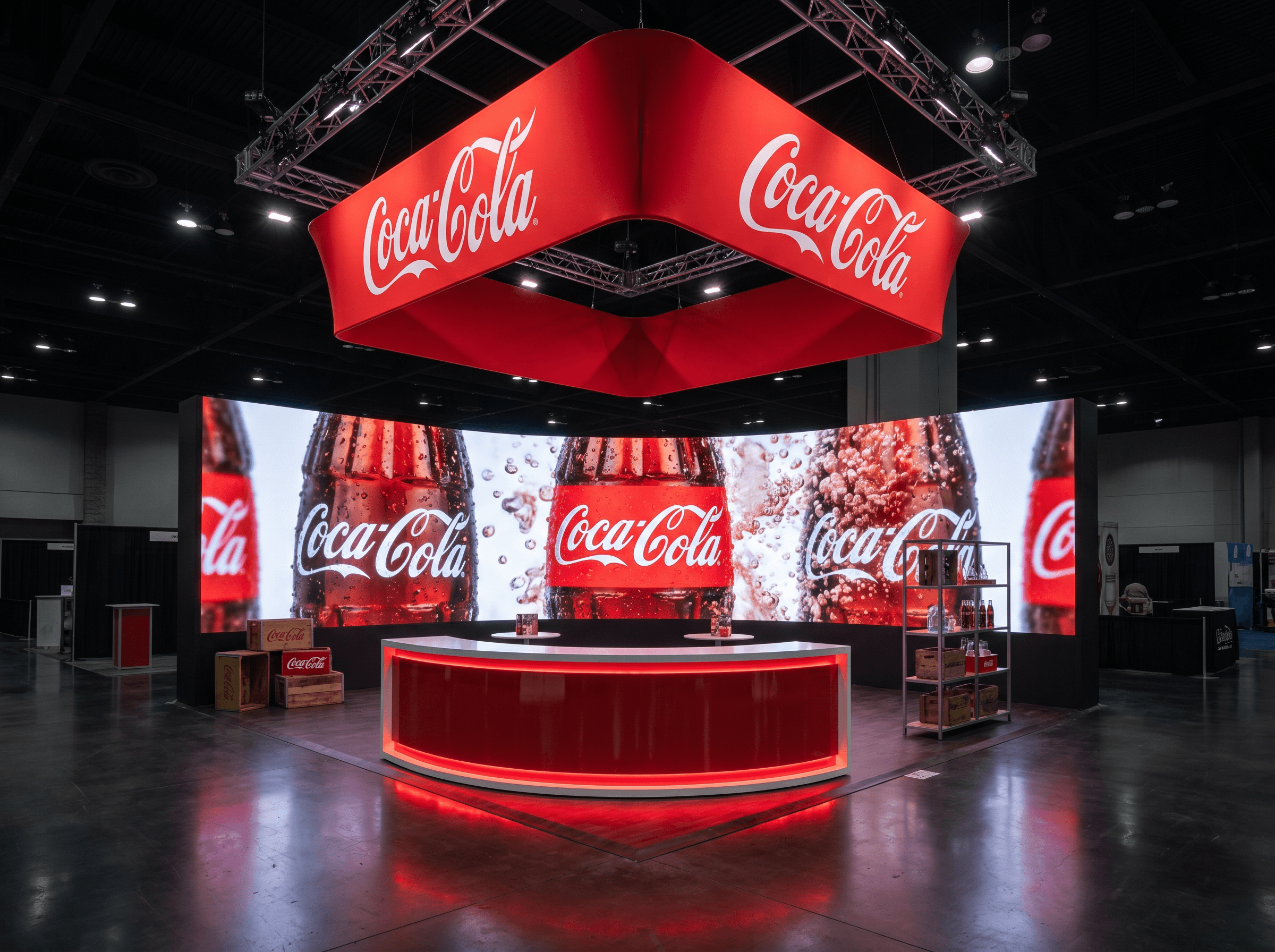 CES 20x20 LED Display Exhibit for Technology Companies