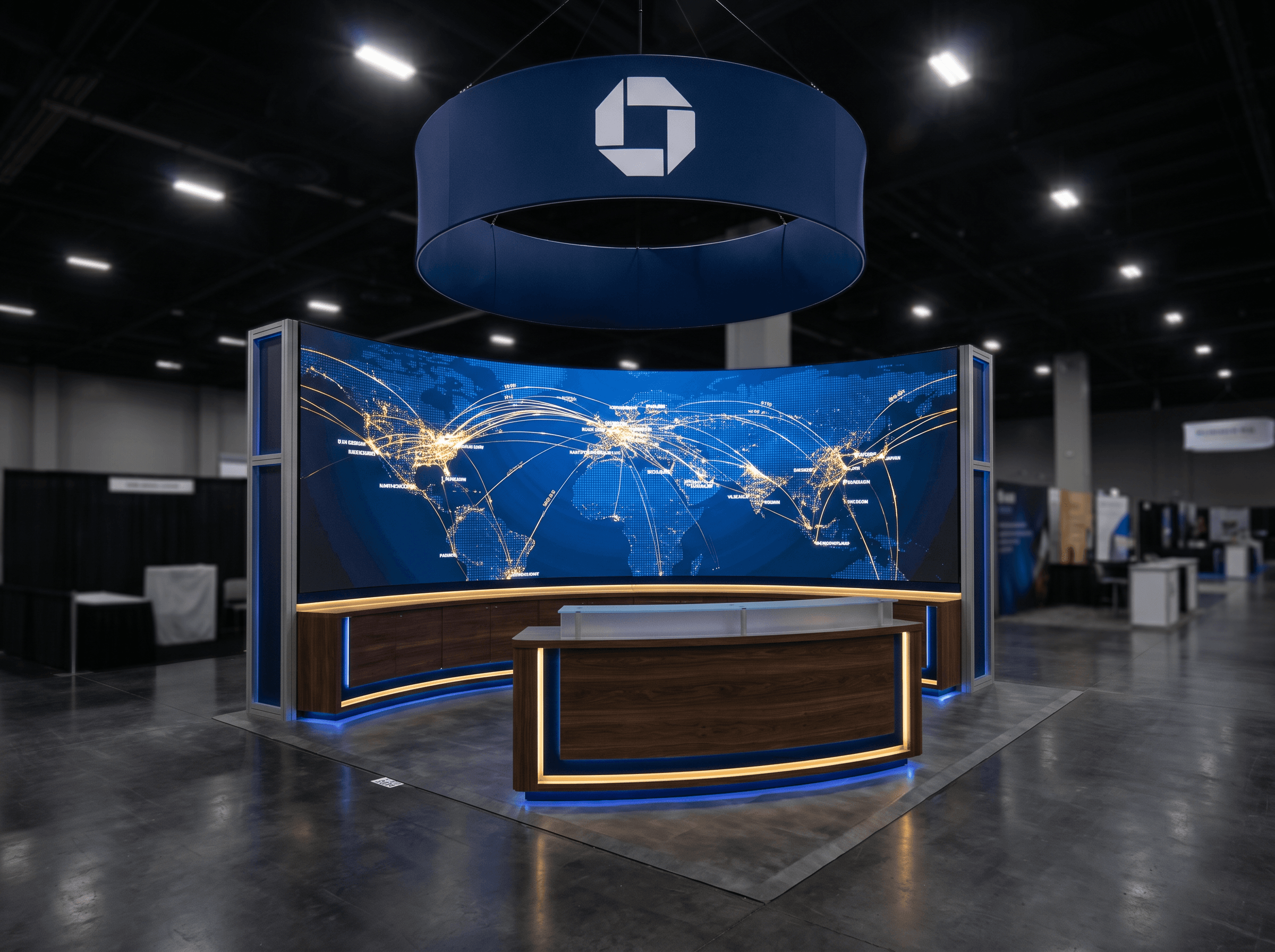 20x20 LED Exhibit Rental for Solar Power International Nashville
