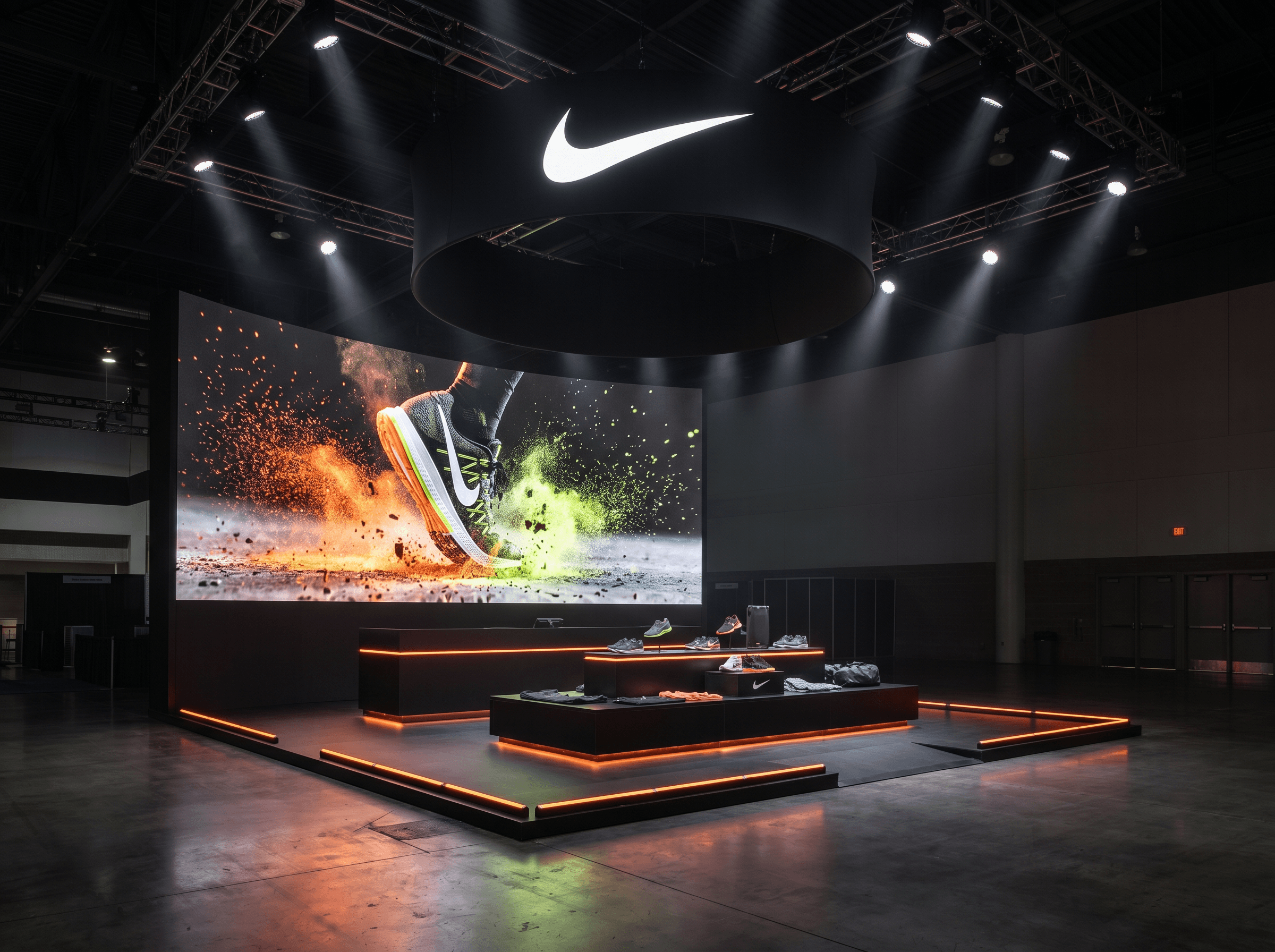 Surf Expo 10x30 LED Video Wall Exhibit – Automotive Companies