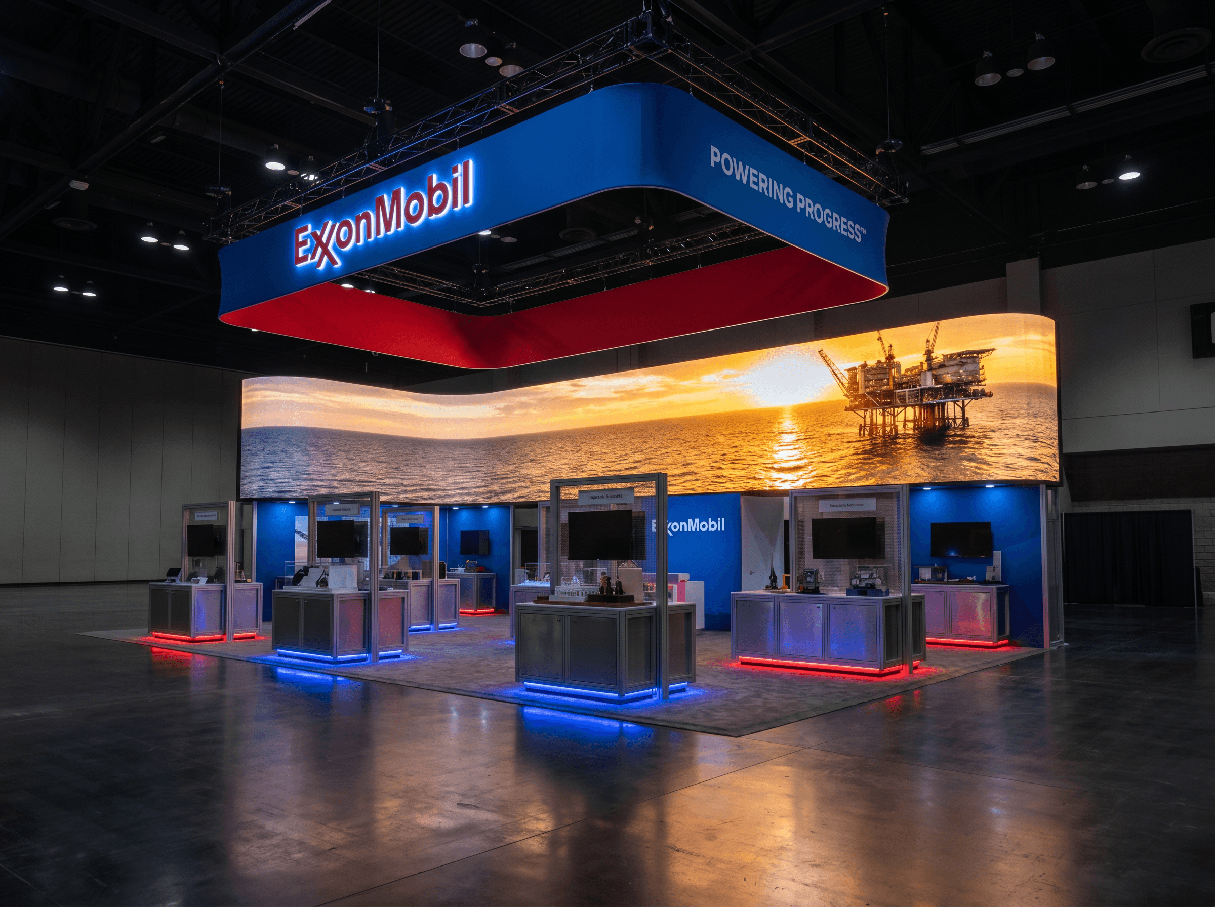 AAPEX 40x40 LED Video Wall Exhibit – Energy Companies