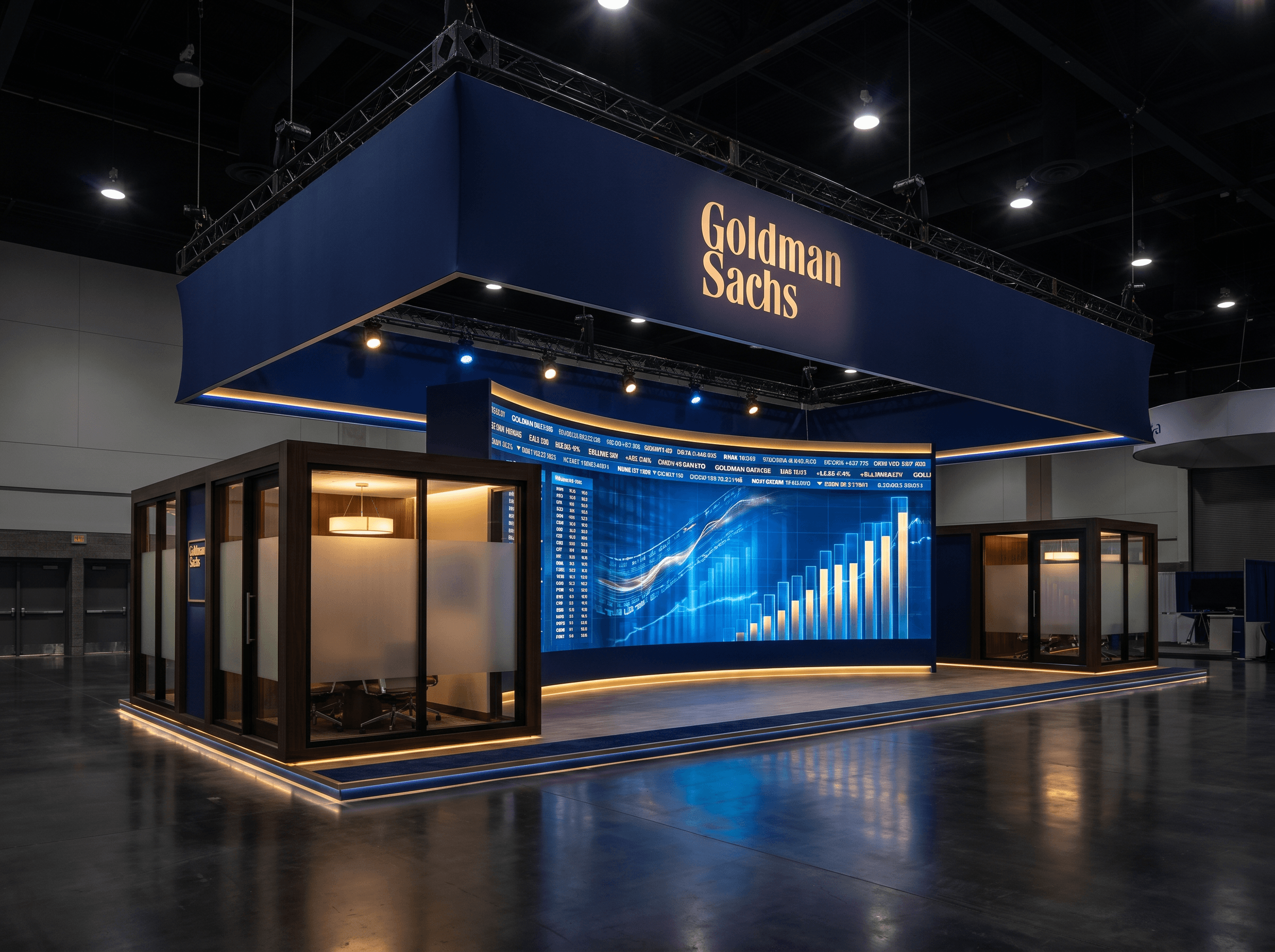 20x20 LED Exhibit Rental for Finovate Nashville