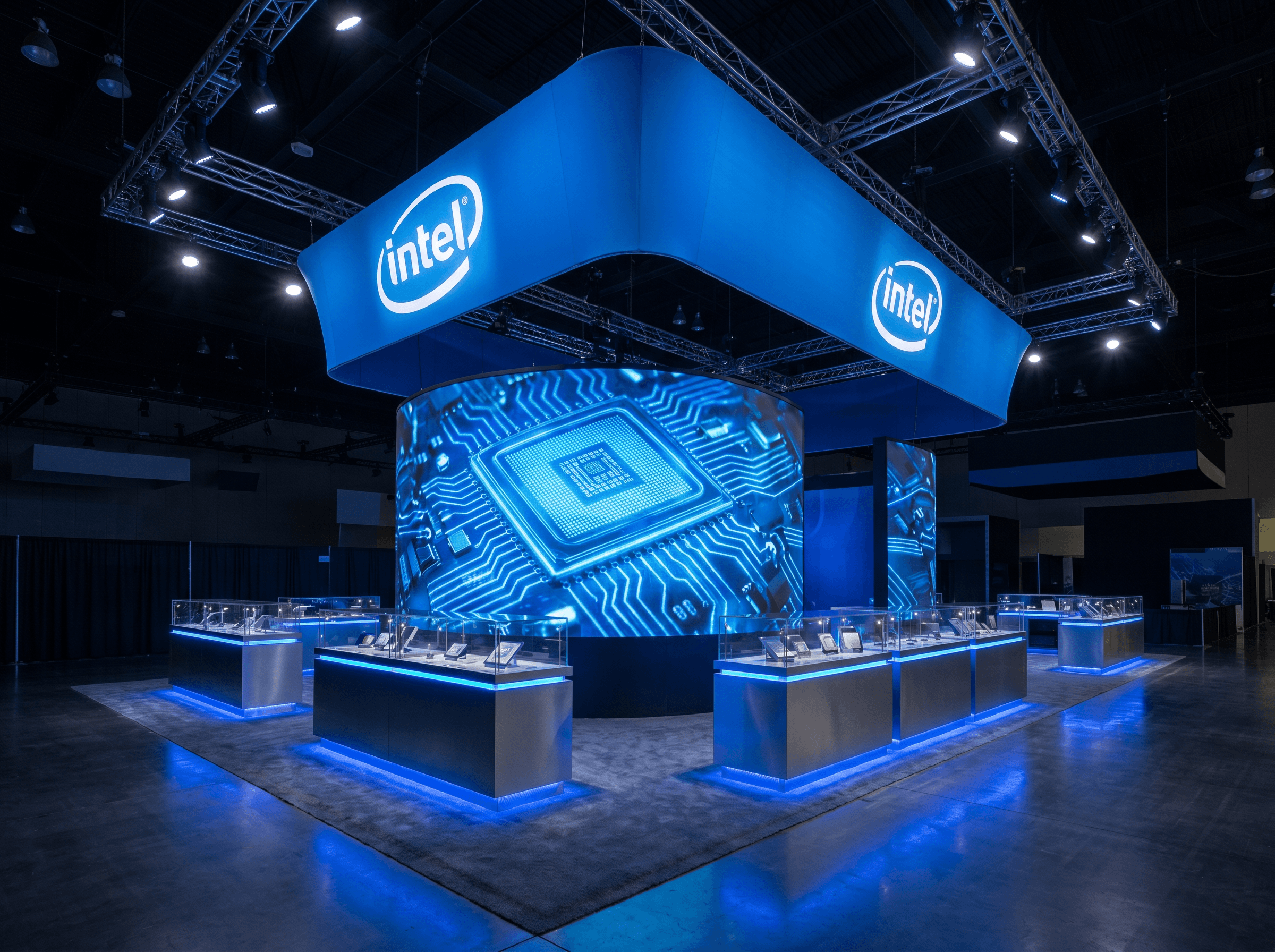 20x20 LED Trade Show Exhibit for Mobile World Congress in Dallas