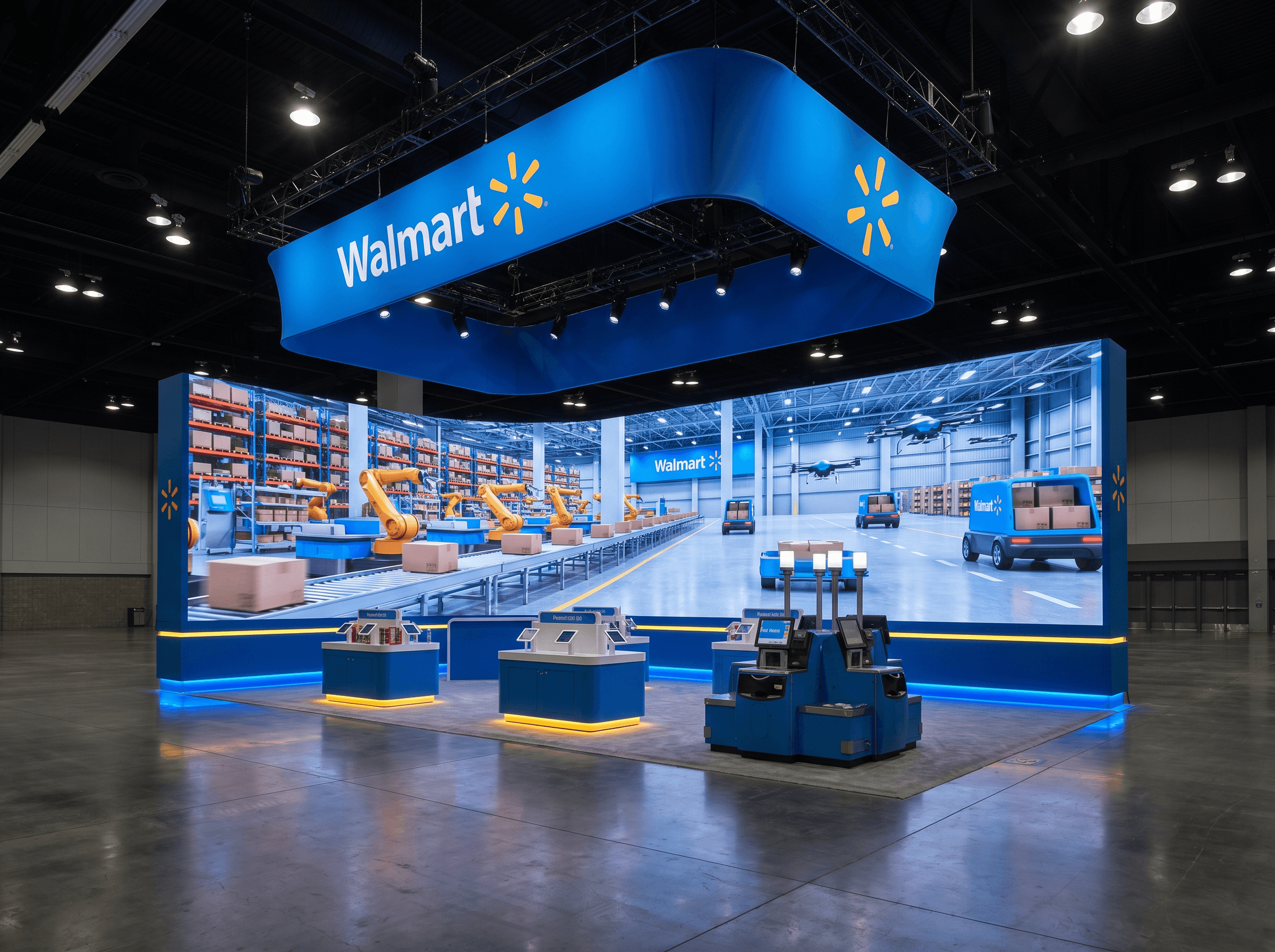 20x20 LED Trade Show Exhibit for Paris Air Show in Dallas