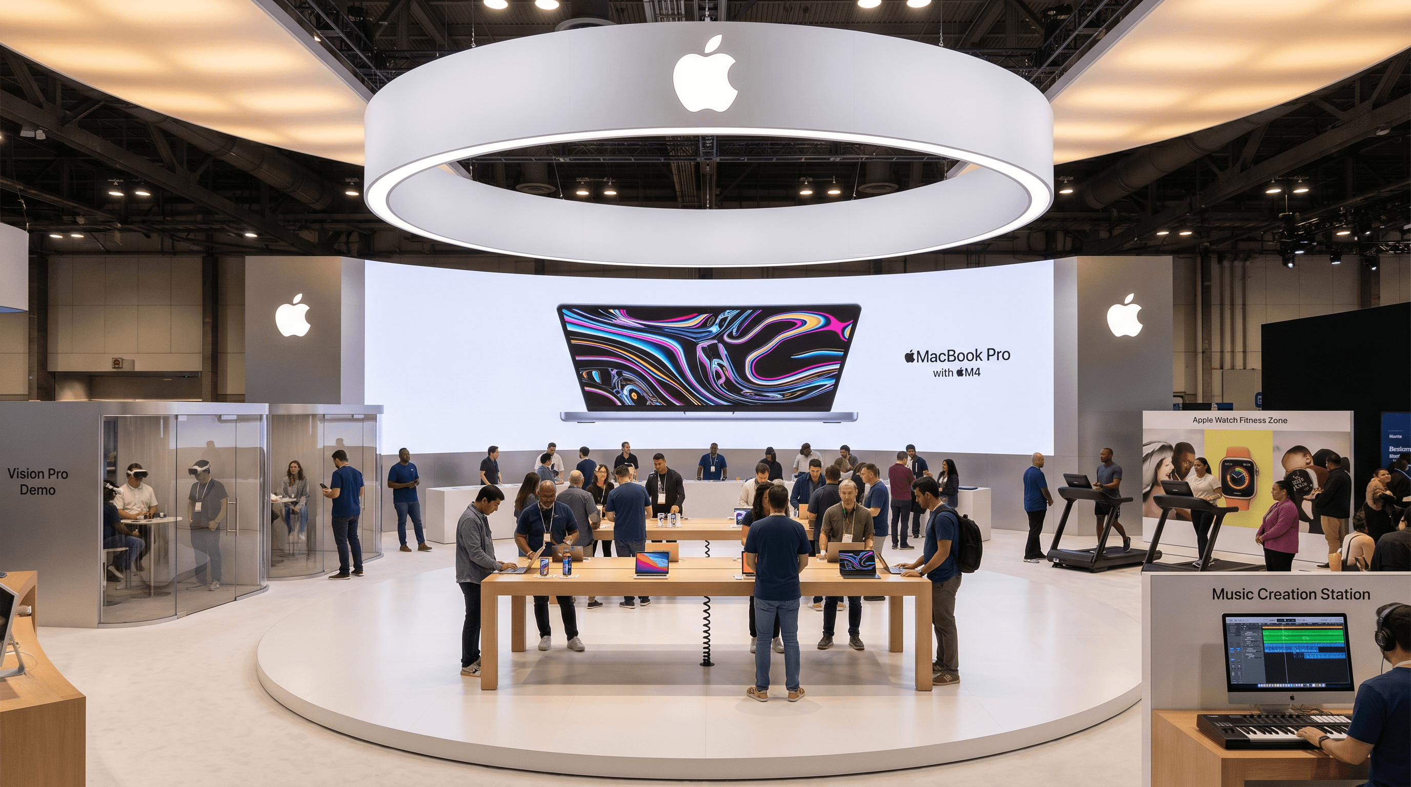 HD Expo 30x30 LED Wall Exhibit – Technology Companies