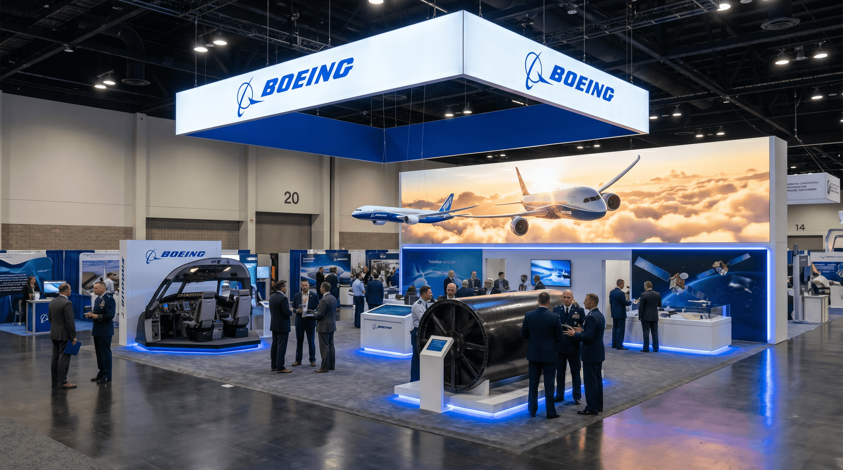 20x30 LED Trade Show Exhibit for Black Hat in Boston