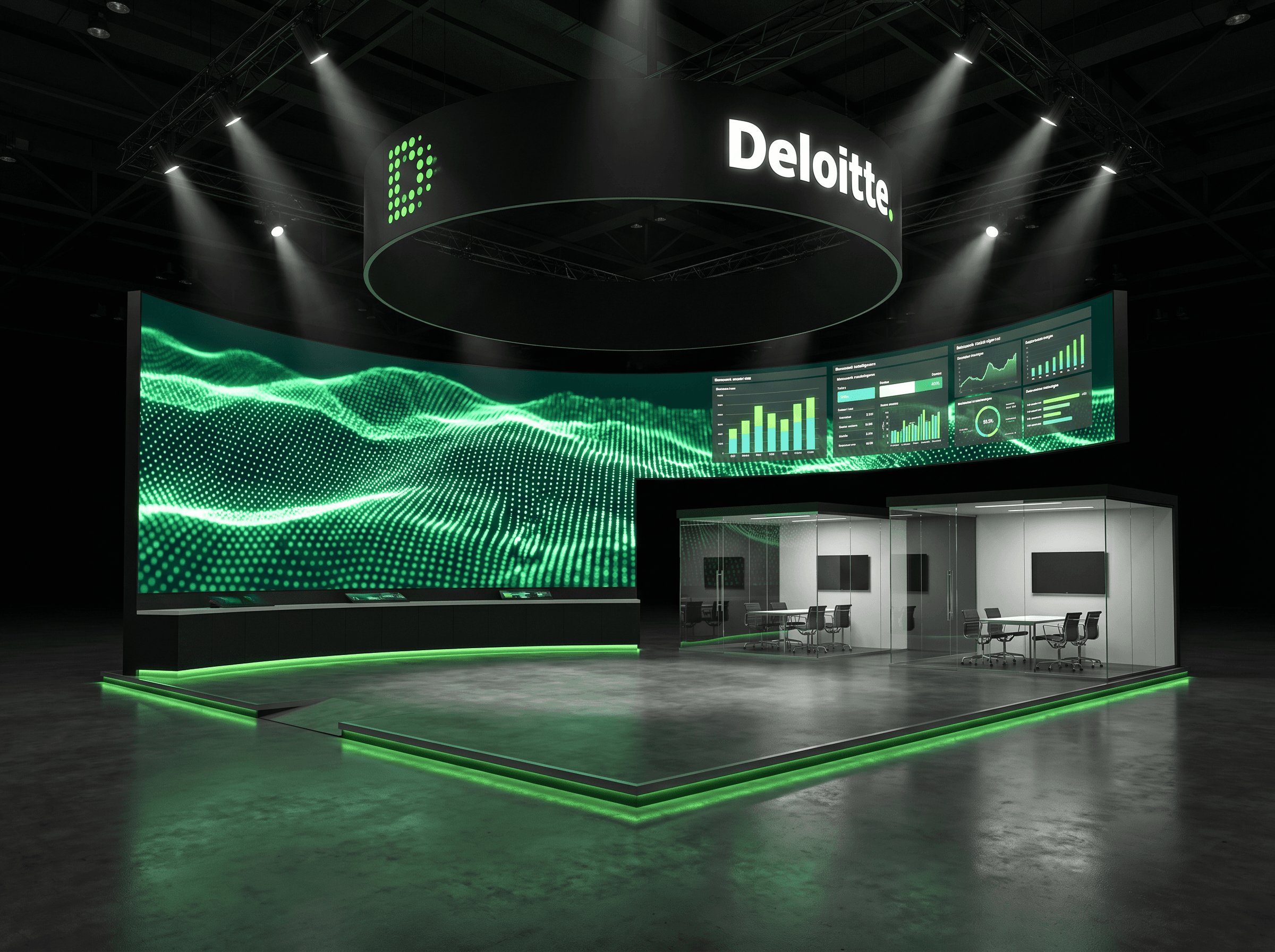 Medtrade 30x30 LED Backwall Exhibit – Technology Companies