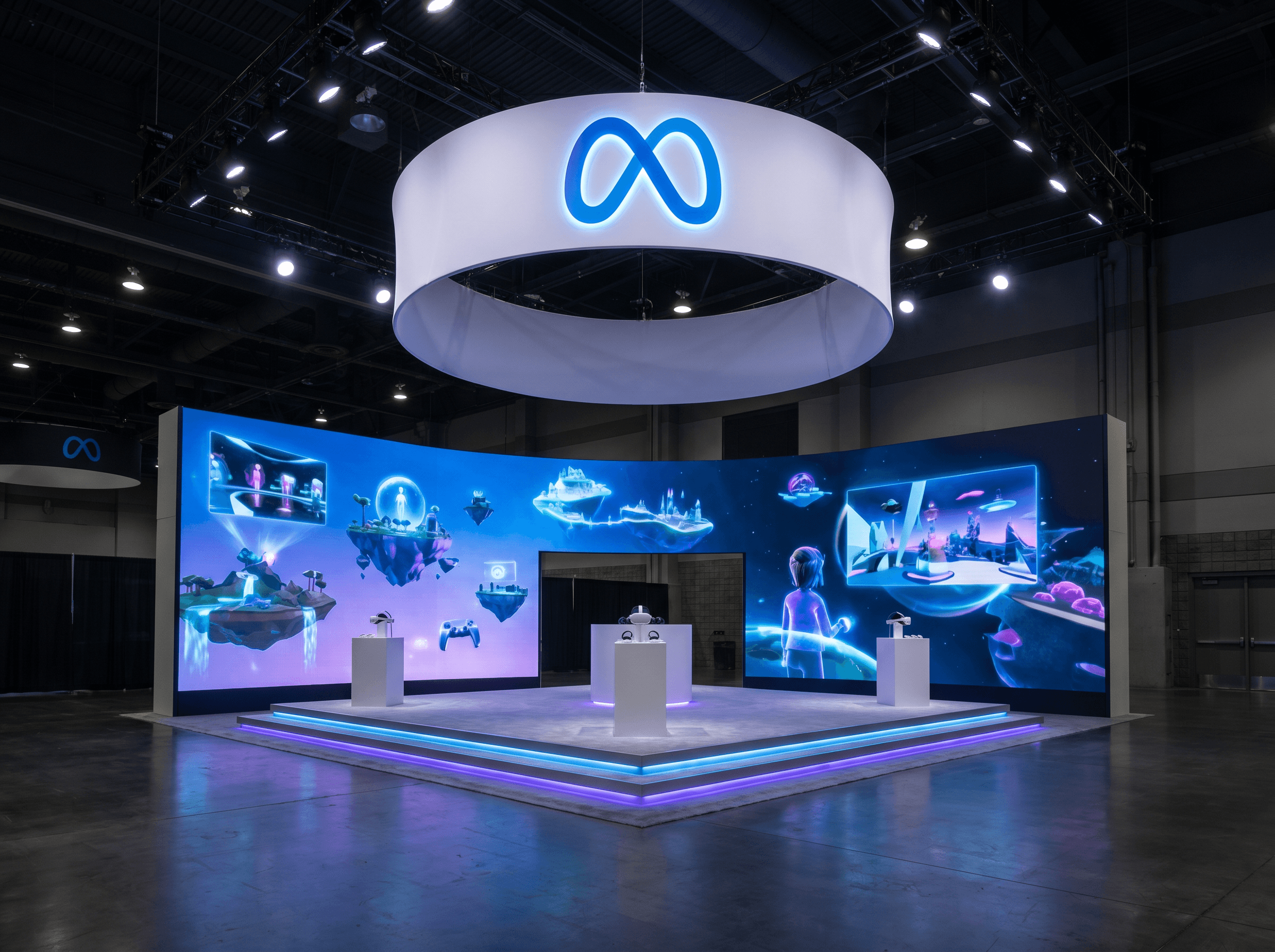 20x20 LED Exhibit Rental for Comic-Con Chicago