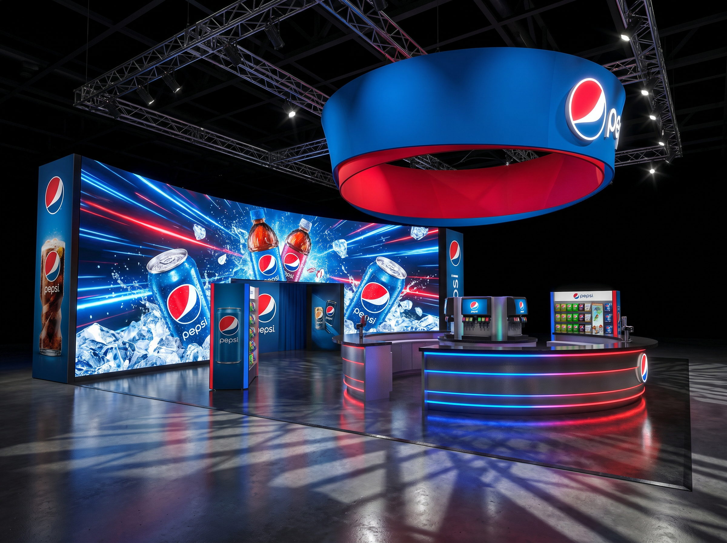 10x30 LED Trade Show Exhibit for World of Concrete in Las Vegas