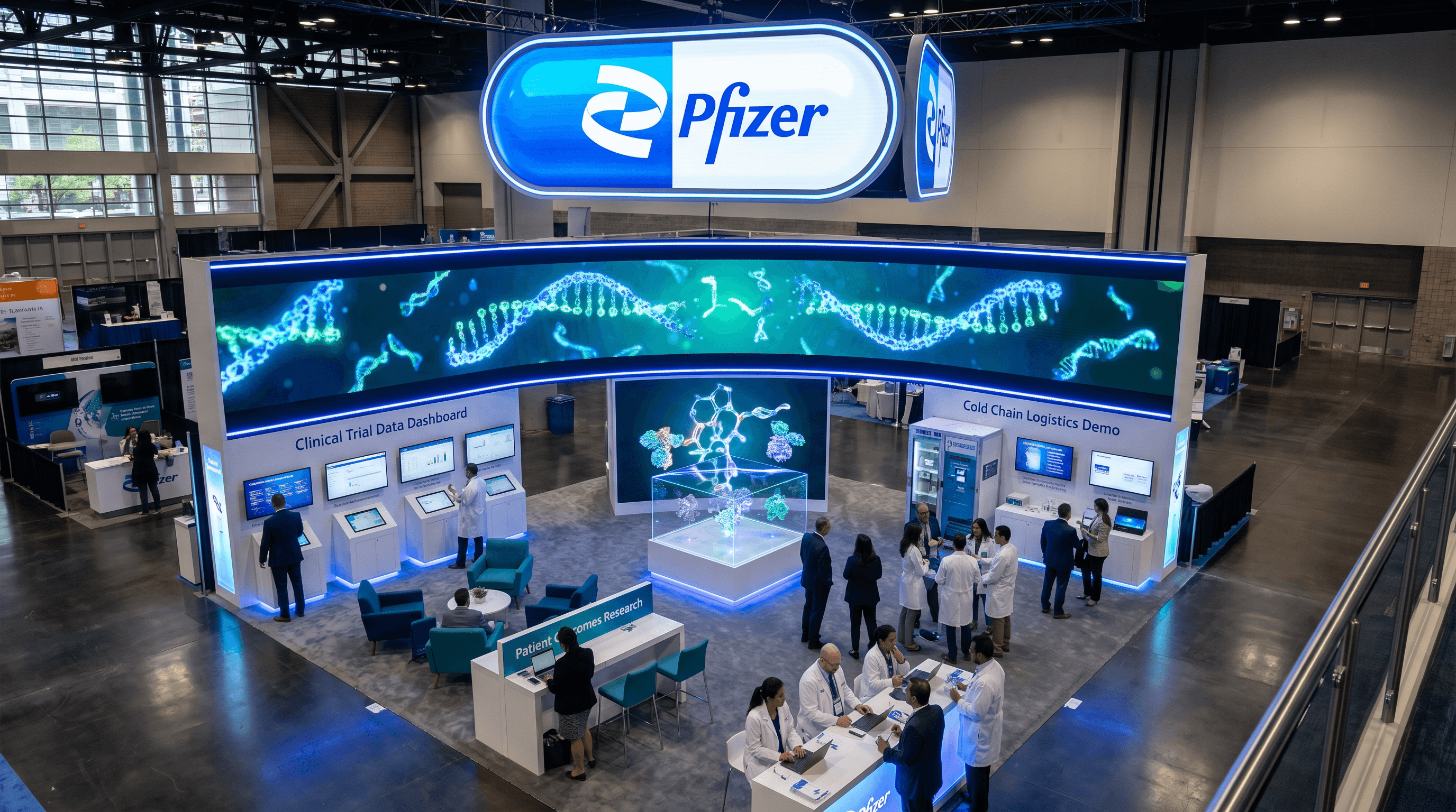 AACR 30x30 LED Panel Exhibit – Biotech Firms