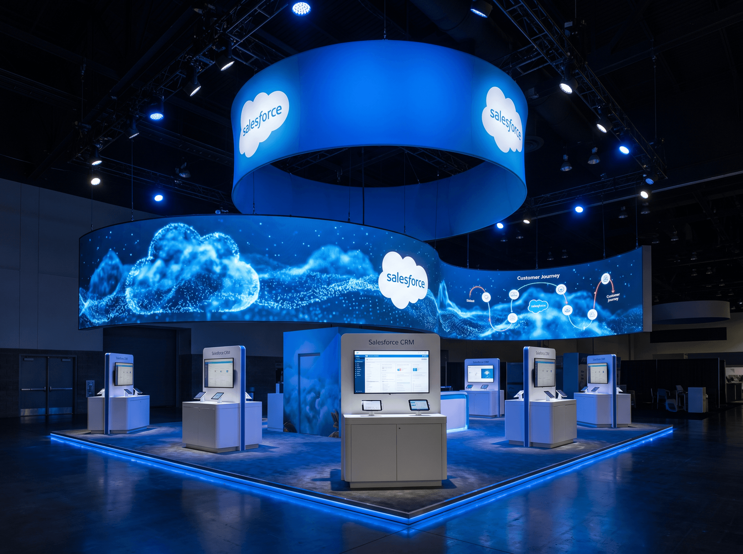 NBAA Immersive LED Exhibit – 30x30 Technology Companies