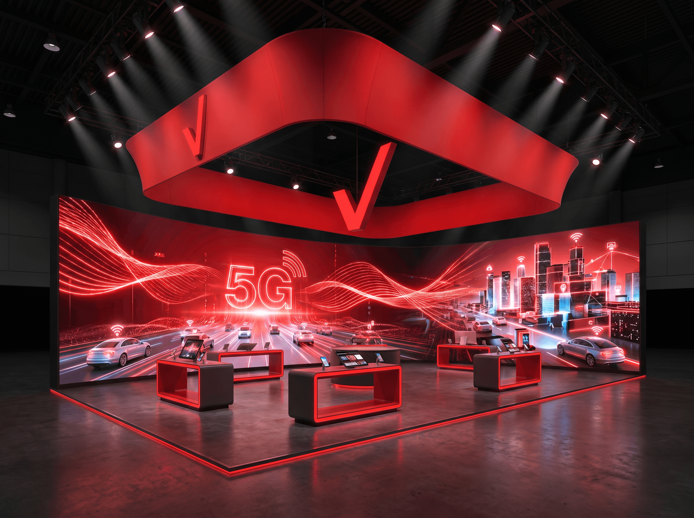 30x40 LED Trade Show Exhibit for NAB Technology Companies