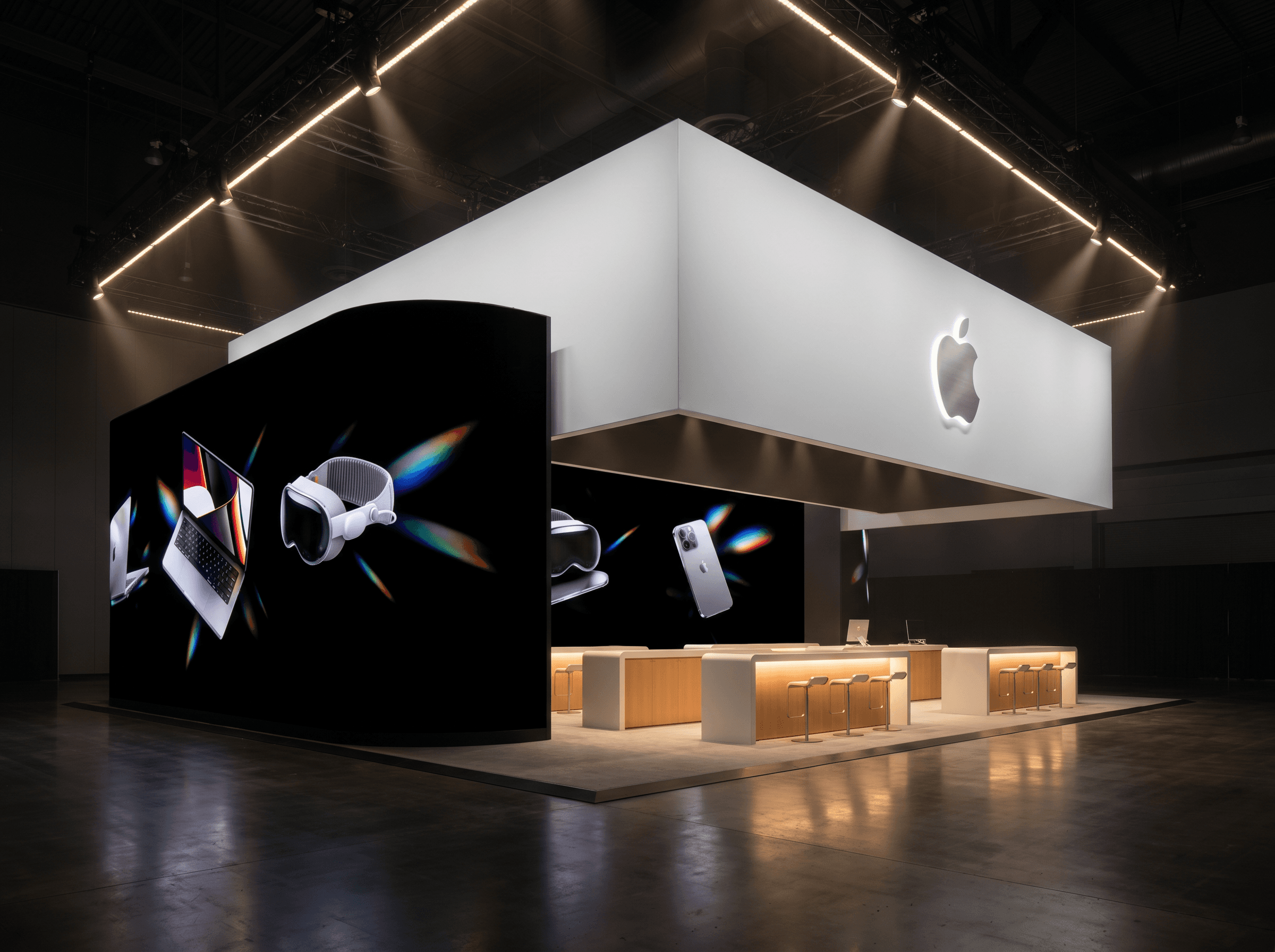Black Hat 30x30 LED Video Wall Exhibit – Technology Companies