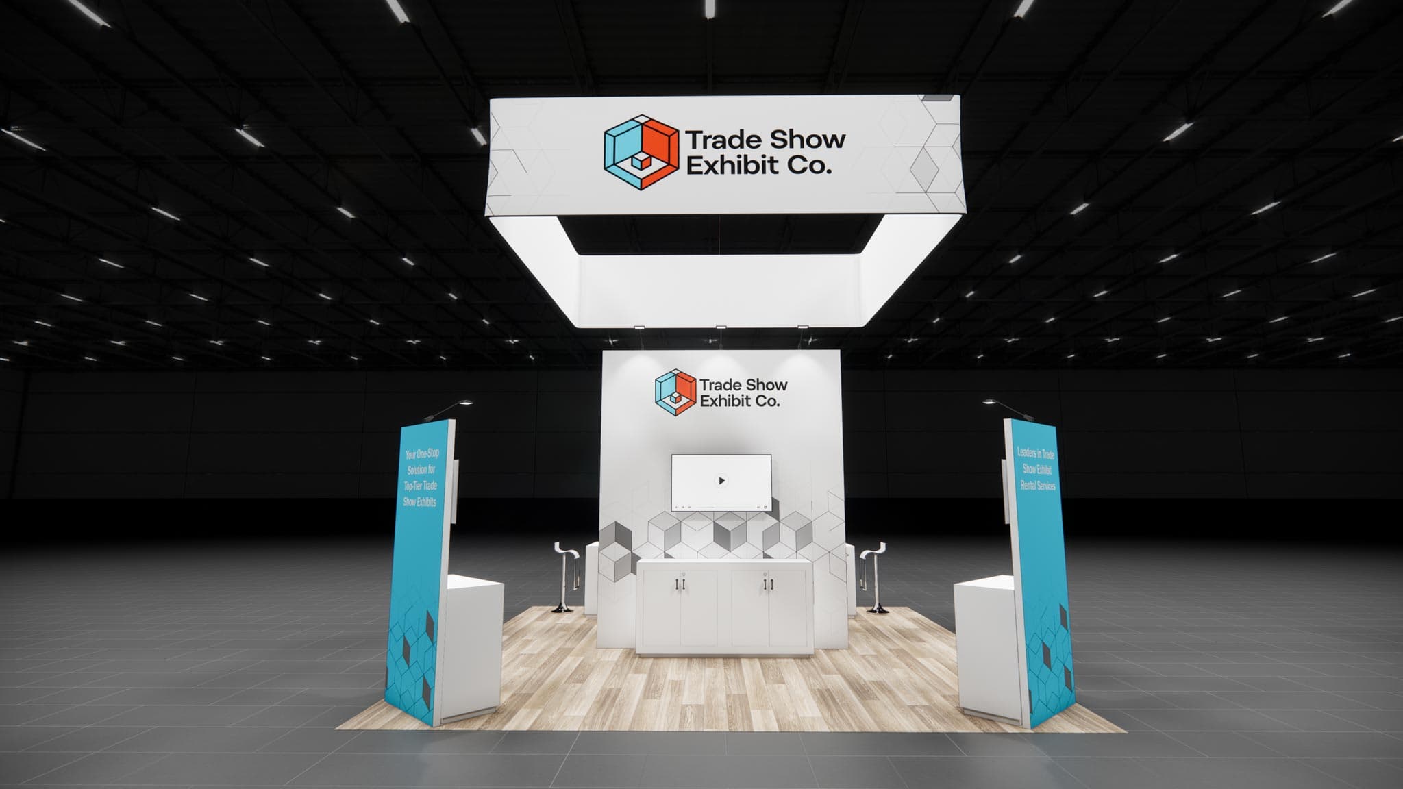 20 x 20 Island Affordable Exhibit Rental — CES, Las Vegas 20 x 20 Island Affordable Exhibit Rental — CES, Las Vegas