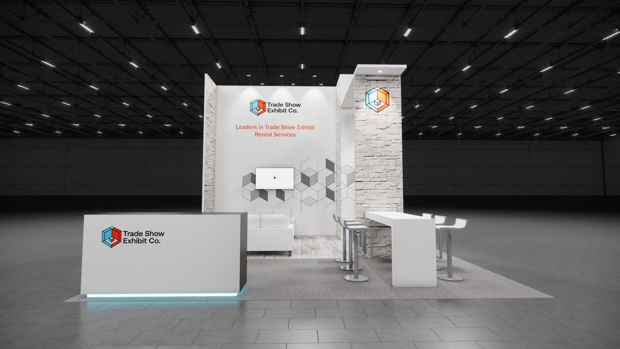 20 x 20 Island Affordable Exhibit Rental — CES, Las Vegas 20 x 20 Island Affordable Exhibit Rental — CES, Las Vegas