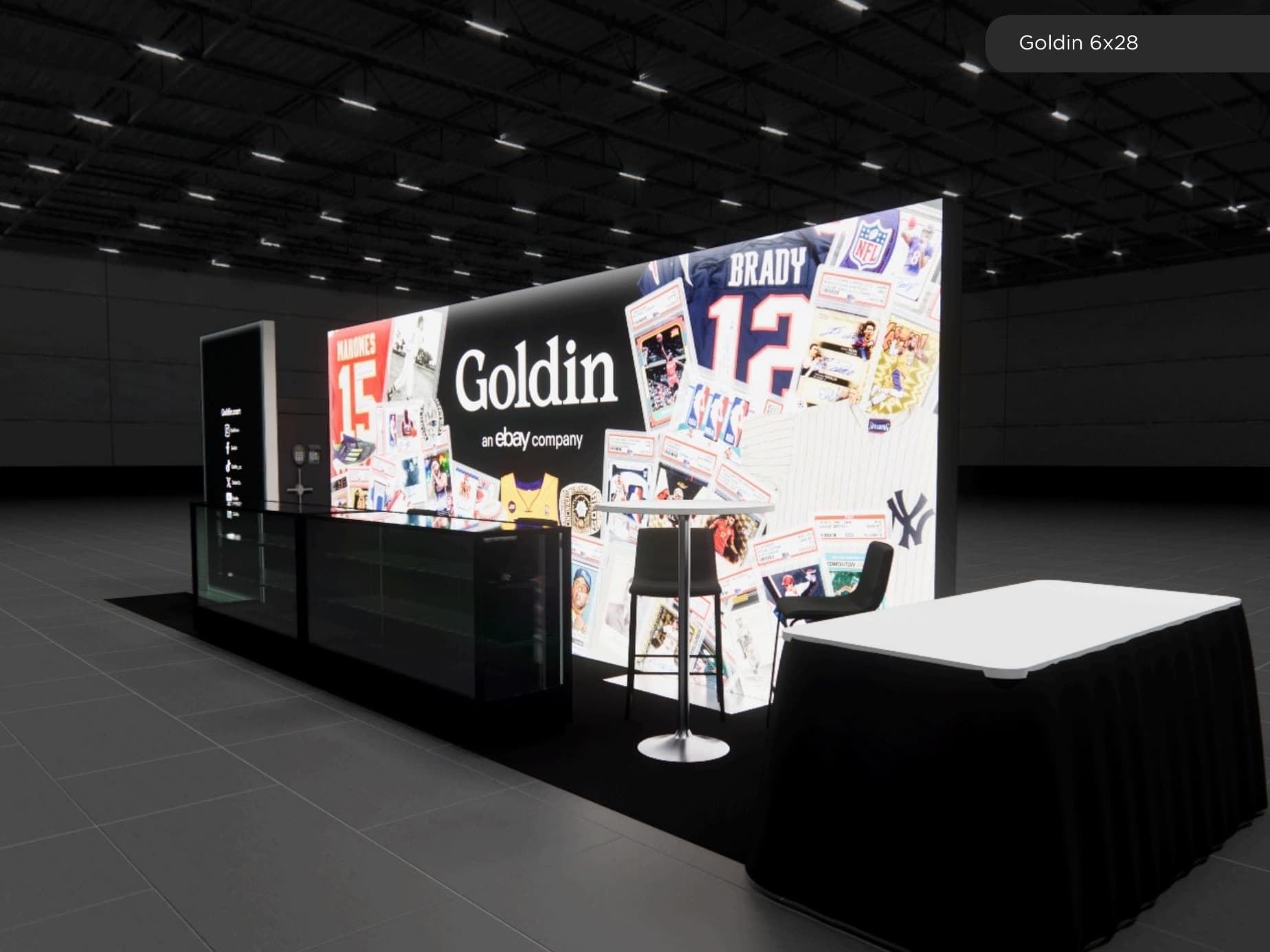 6×28 Exhibits representative exhibit 6 x 28 Inline Exhibit Rental — LDI Show, Las Vegas
