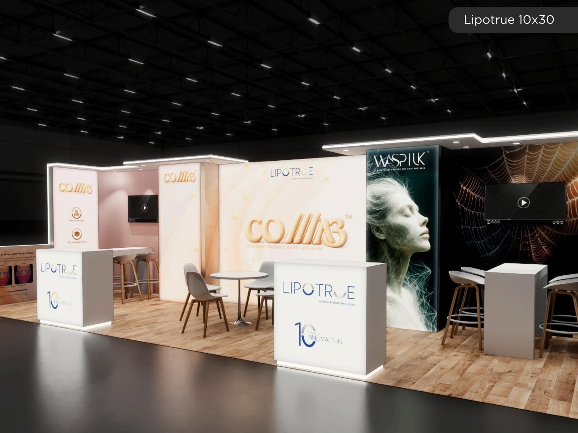 10 x 30 Inline Exhibit Rental — InfoComm, Las Vegas
