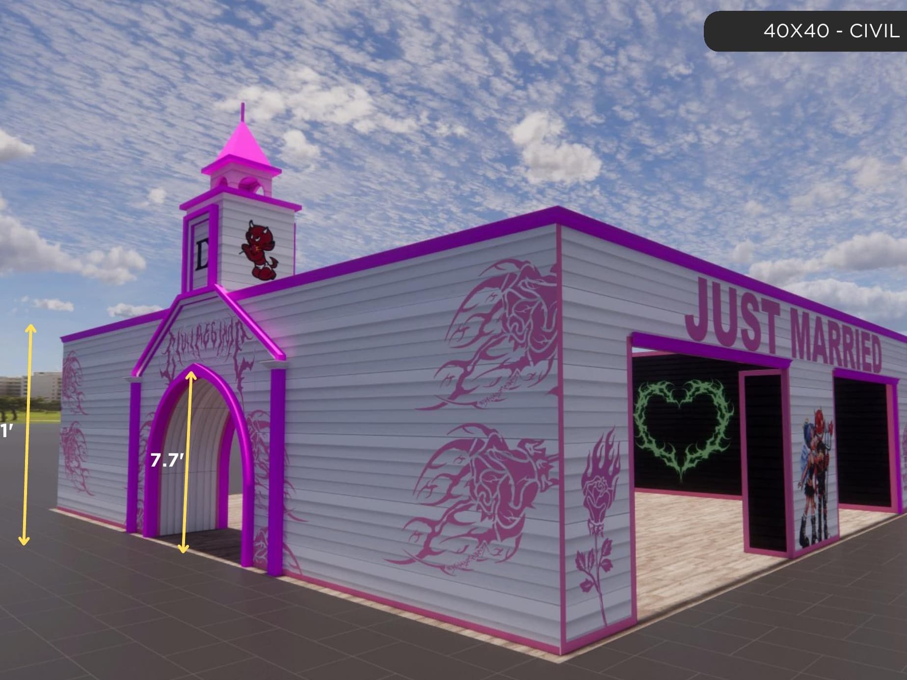 40 x 40 Island Exhibit Rental — IAAPA Expo, Orlando