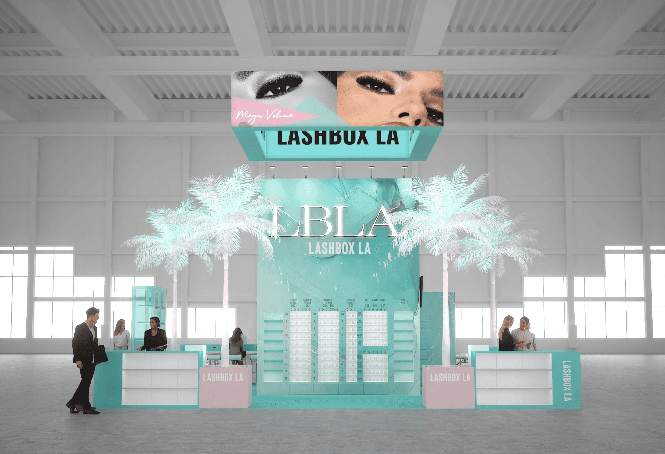 30 x 30 Island Exhibit Rental — NAB Show, Las Vegas
