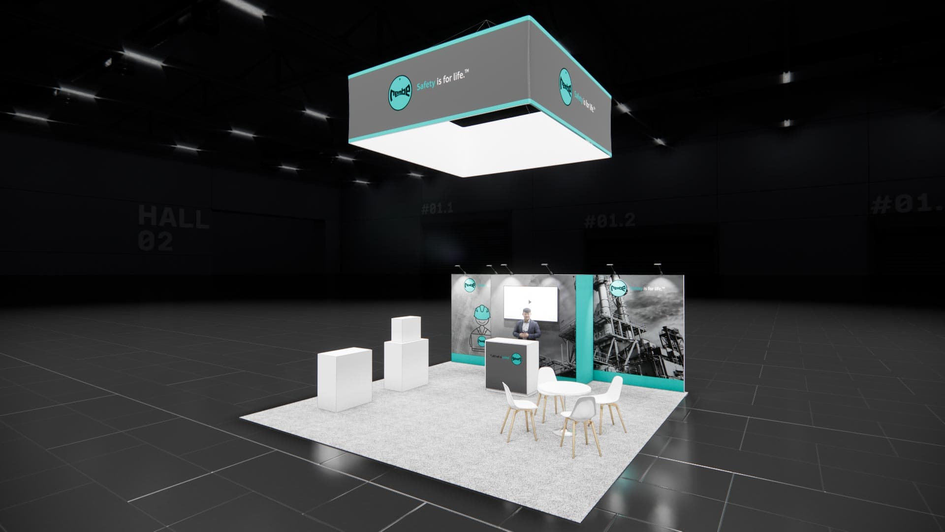 20 x 20 Island Exhibit Rental — IAAPA Expo, Orlando