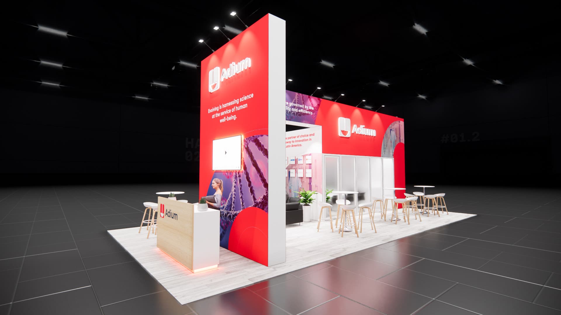 20 x 40 Island Exhibit Rental — LDI Show, Las Vegas