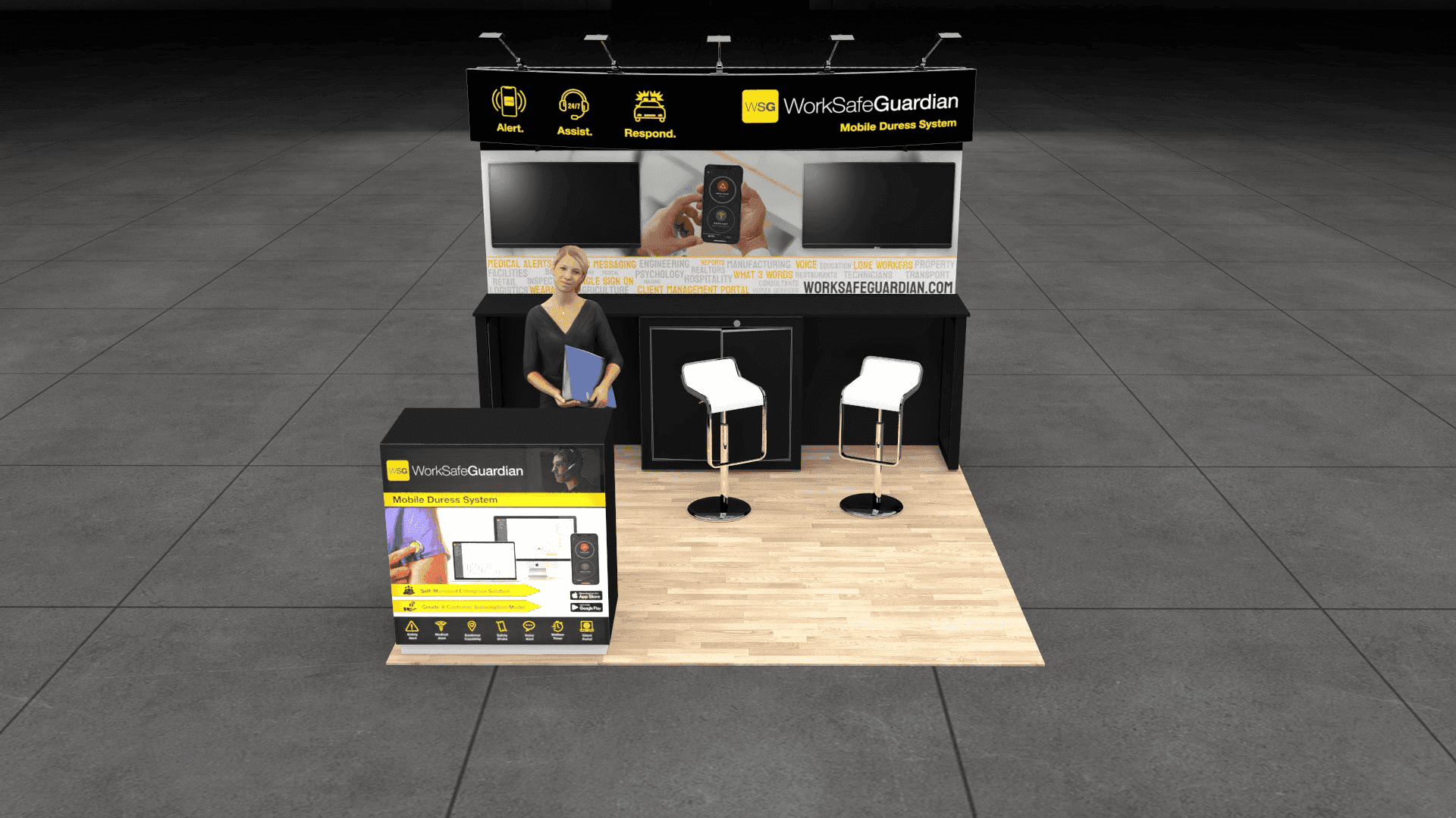 10 x 10 Inline Exhibit Rental — HIMSS, Las Vegas