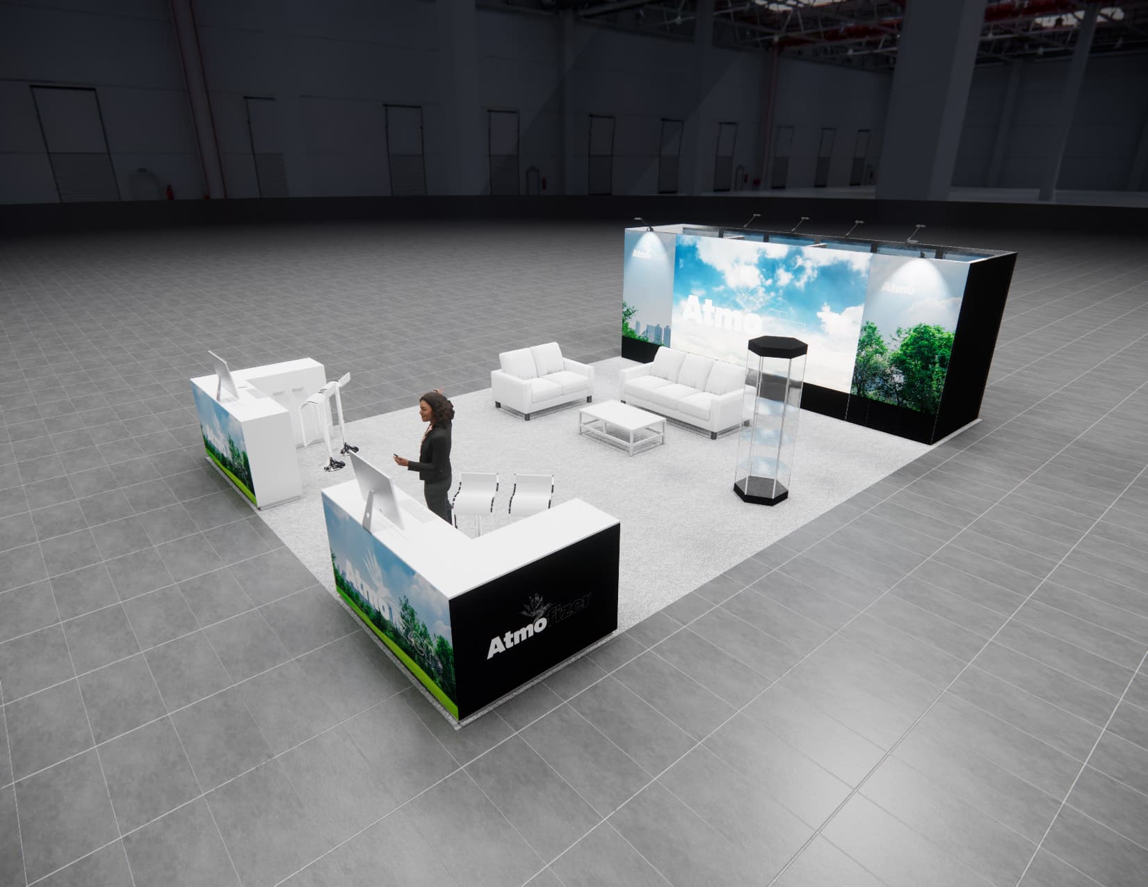 20 x 30 Island Exhibit Rental — IPPE, Atlanta