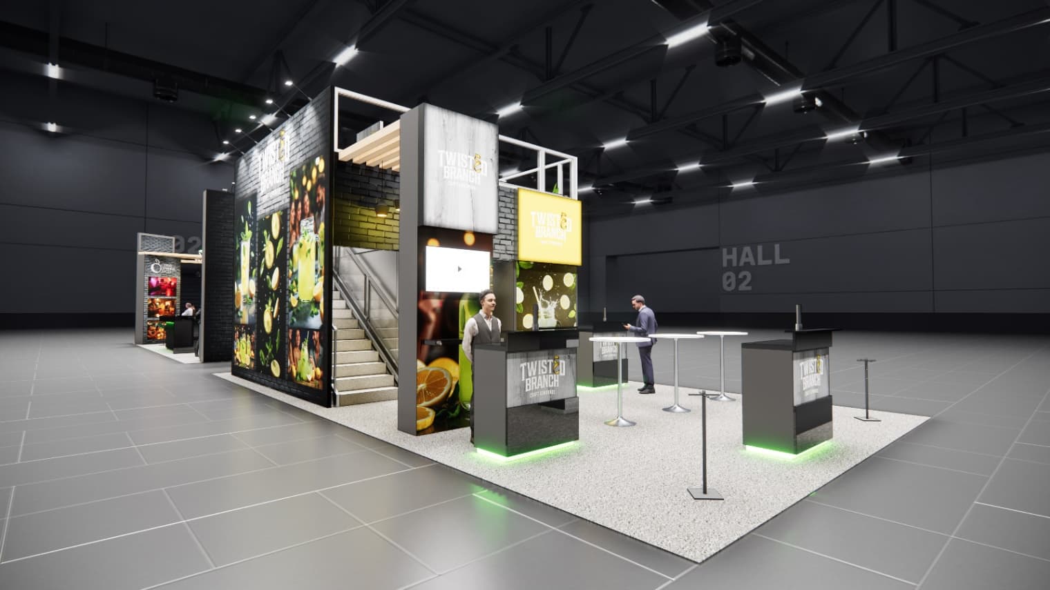 20 x 40 Double-Deck Exhibit Rental — IPPE, Atlanta